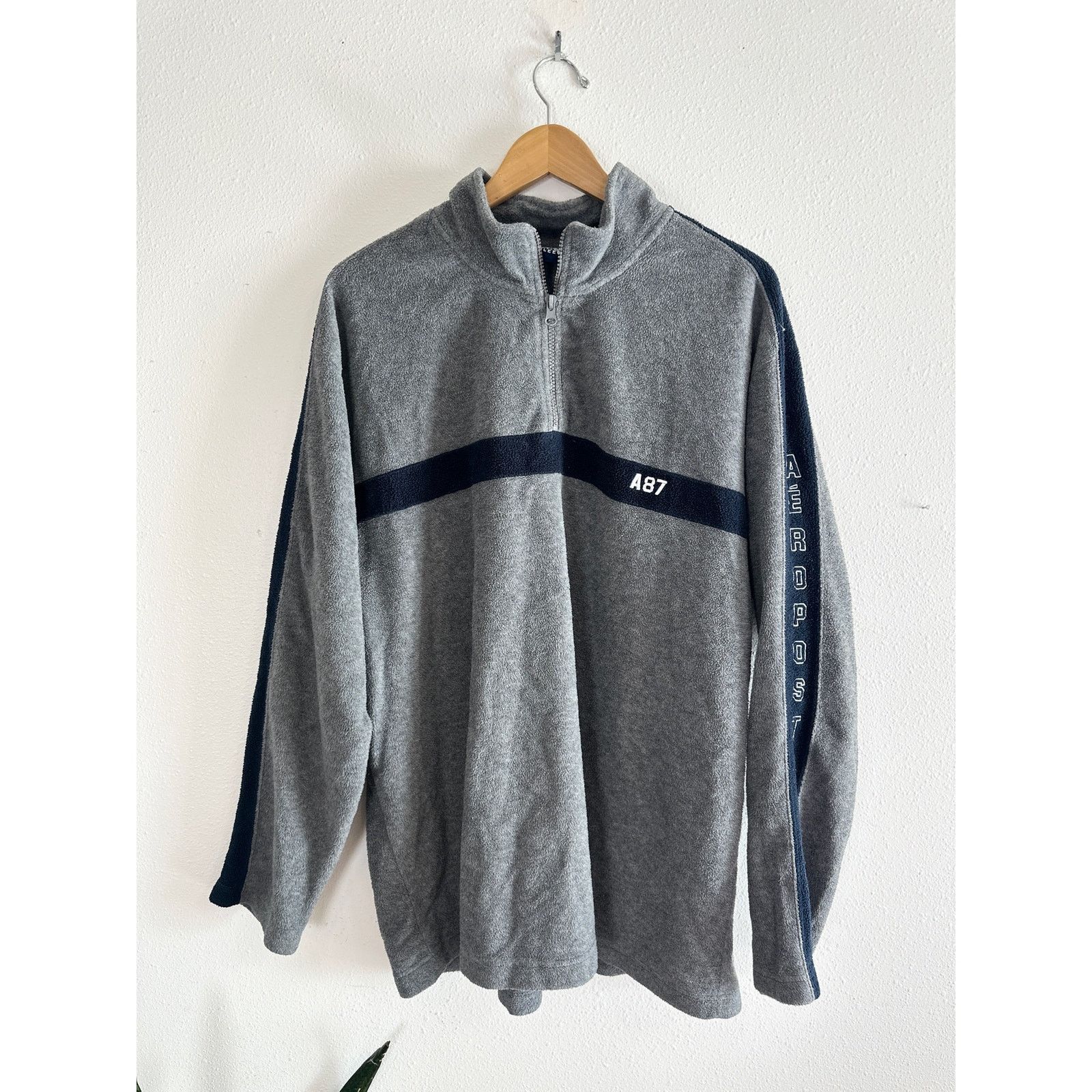 Aeropostale 90s Aeropostale Half Zip Fleece Mens XL Size US XL / EU 56 / 4 - 1 Thumbnail
