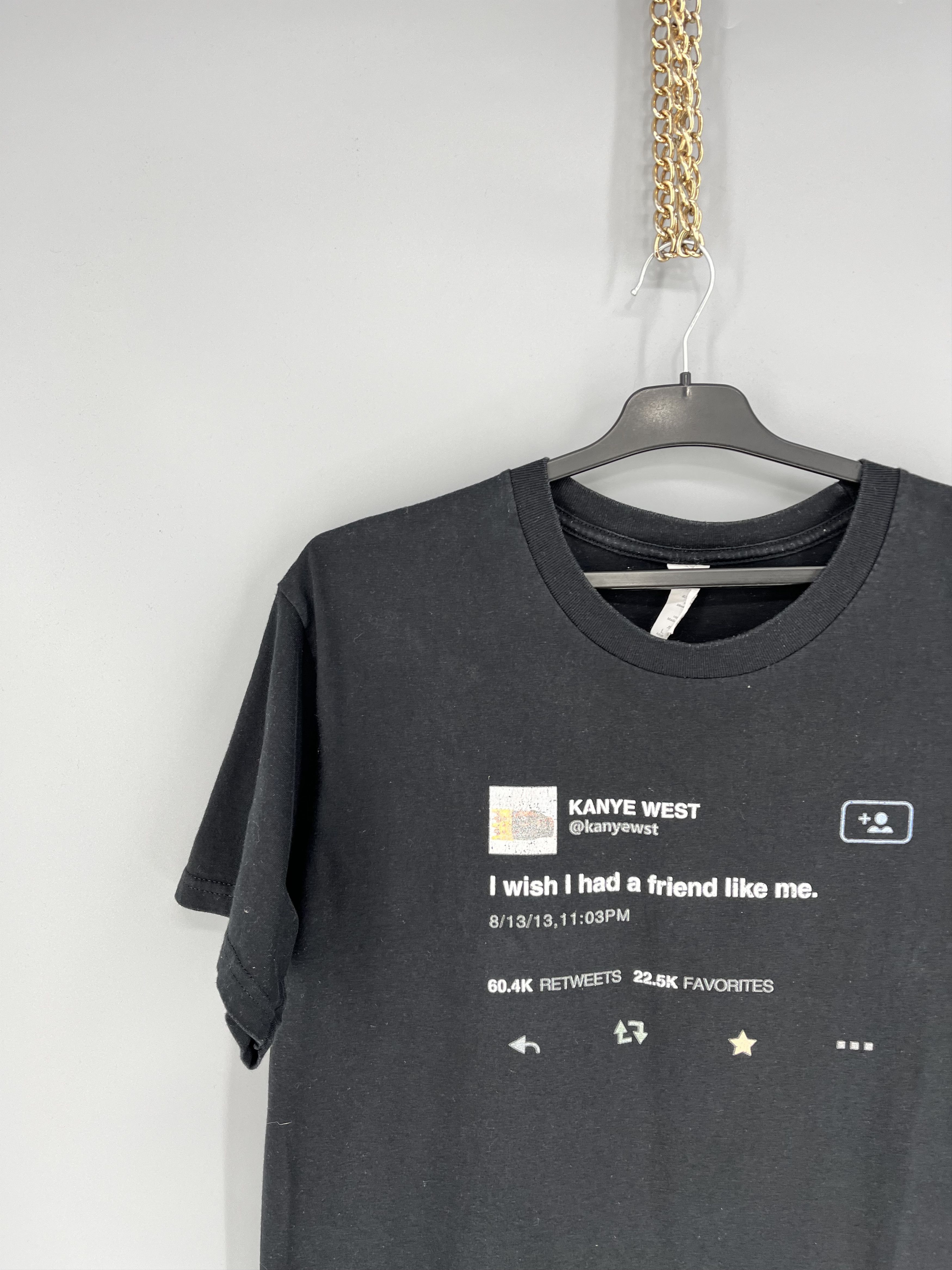 Band Tees Y2K "I Wish I had A Friend Like Me" Kanye West Tweet Size US L / EU 52-54 / 3 - 4 Thumbnail