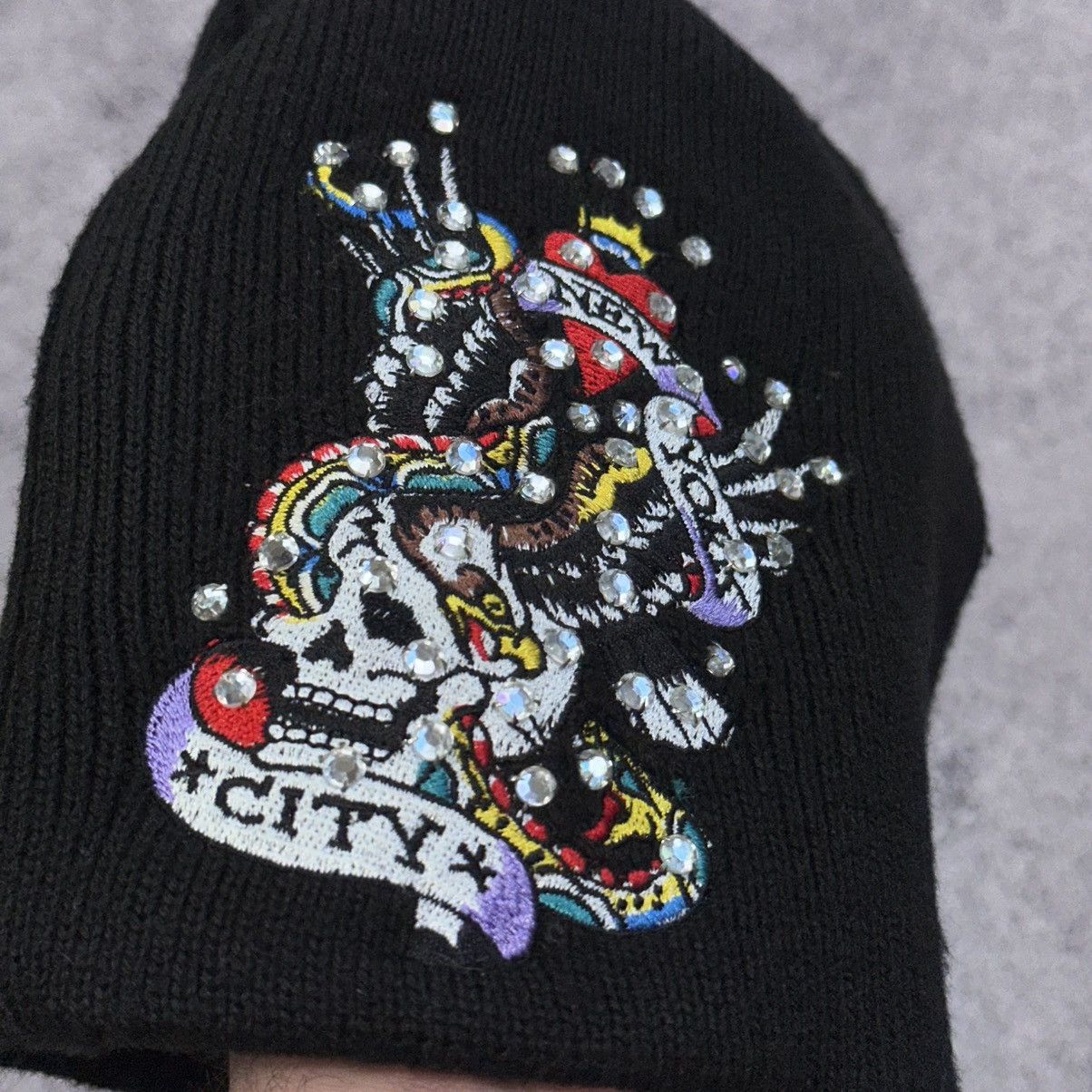 Ed Hardy Ed Hardy Cap Vintage Y2K by Christian Audigier Winter Hats Size ONE SIZE - 5 Thumbnail