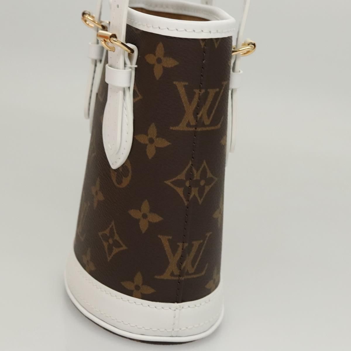 Louis Vuitton LOUIS VUITTON Monogram Nano Bucket Shoulder Bag M81489 Size ONE SIZE - 4 Thumbnail