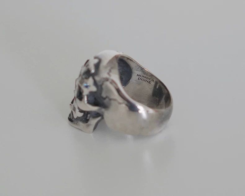 Number (N)ine Number (N)ine Colorful Skull Cross Ring by Number (N)ine-2 Size ONE SIZE - 4 Thumbnail