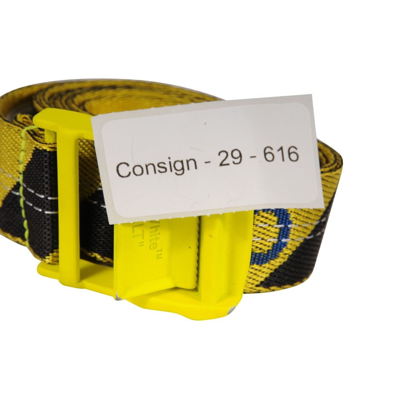 Off-White Industrial Belt One Size Yellow Black Tape Logo Size ONE SIZE - 8 Thumbnail