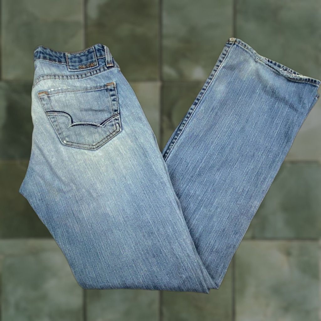 Vintage Big Star Womens Distressed Bootcut Jeans Blue Regular 28 Size 28" / US 6 / IT 42 - 1 Thumbnail