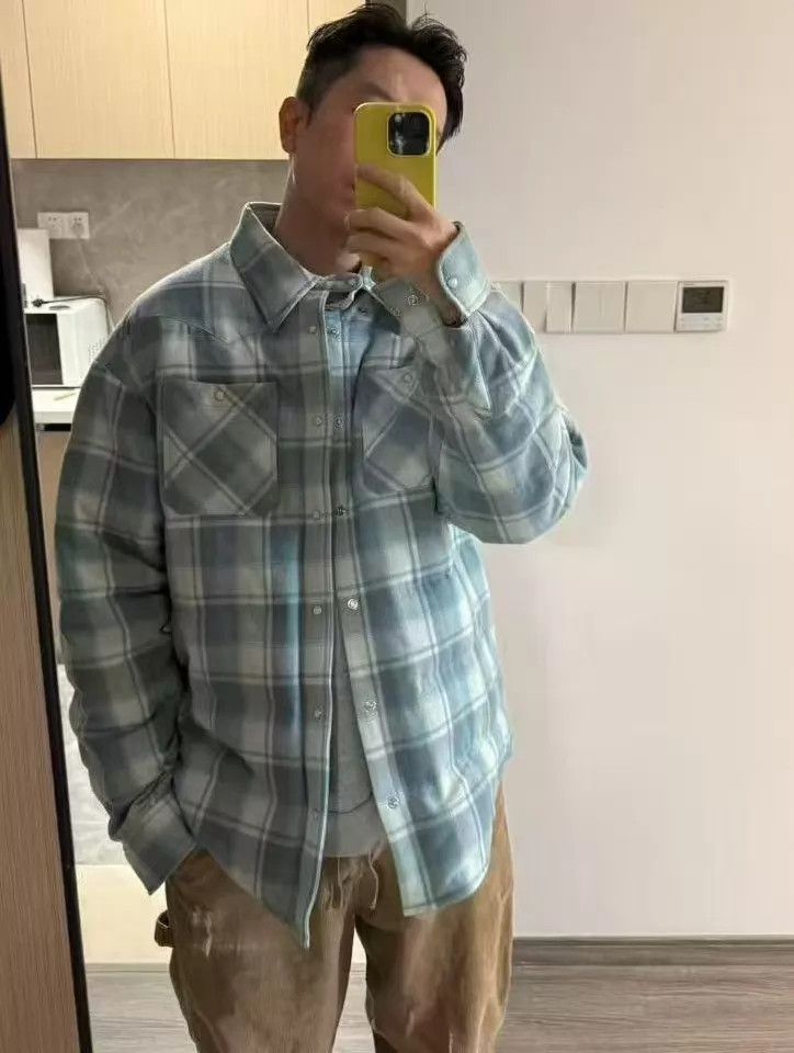 Visvim visvim 23AW Spot Ltd Blue Plaid Kerchief Down Jkt Size US M / EU 48-50 / 2 - 8 Thumbnail