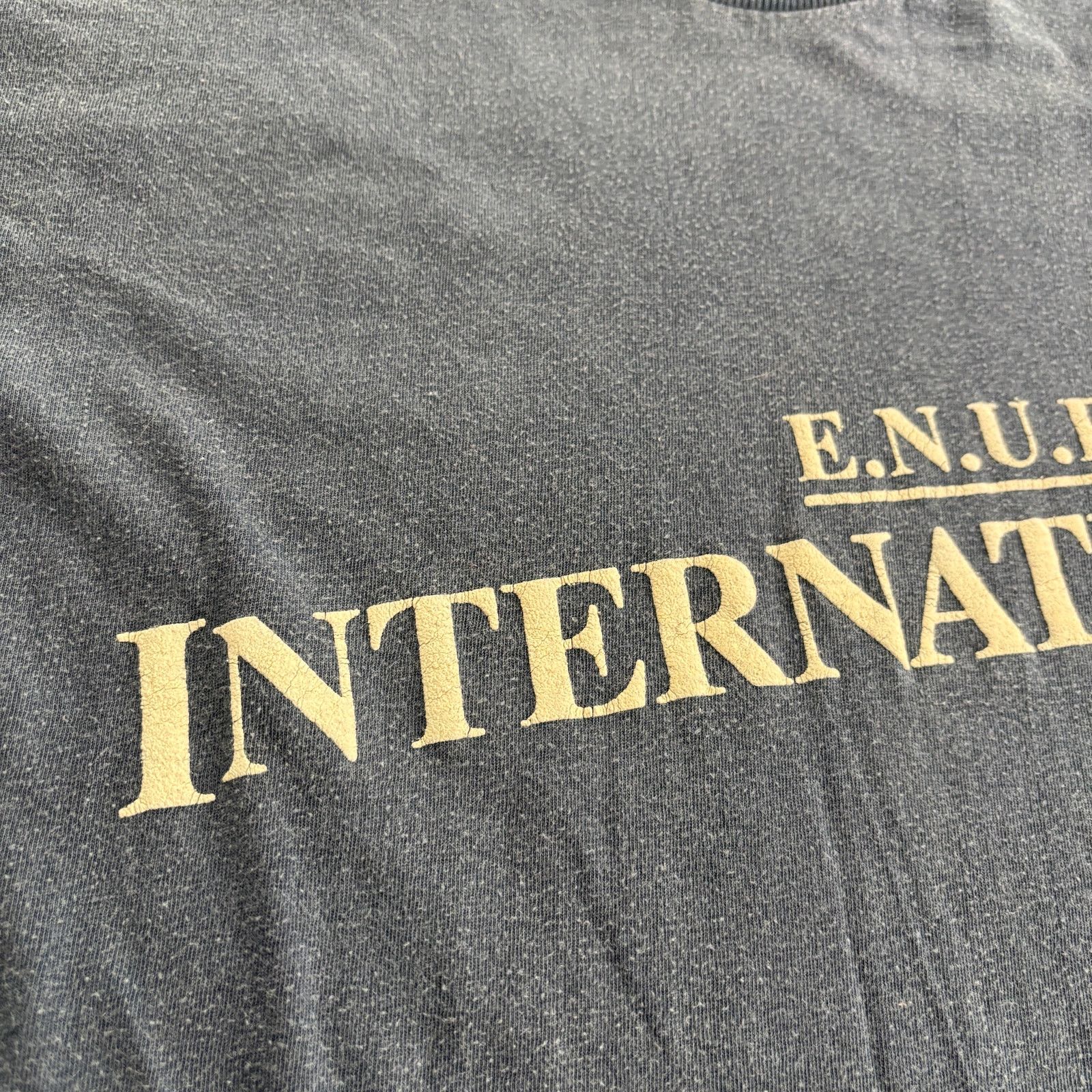 Vintage Vintage ENUF Internationale blue 90s cotton tee shirt Size US XL / EU 56 / 4 - 4 Thumbnail
