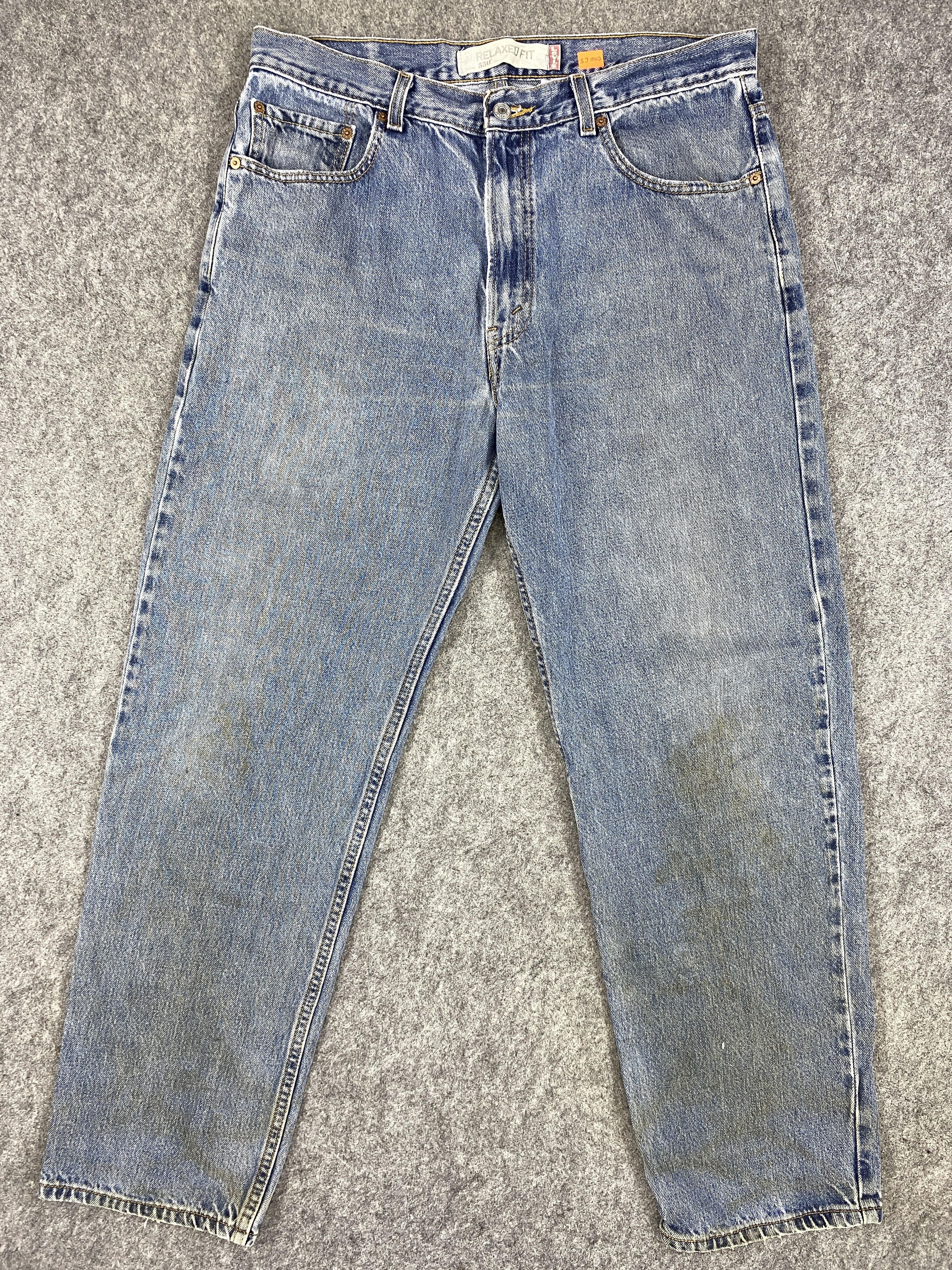 Levi's Faded Blue Vintage Levi's 550 Jeans 36x31 Denim -SJ002 Size US 36 / EU 52 - 1 Thumbnail