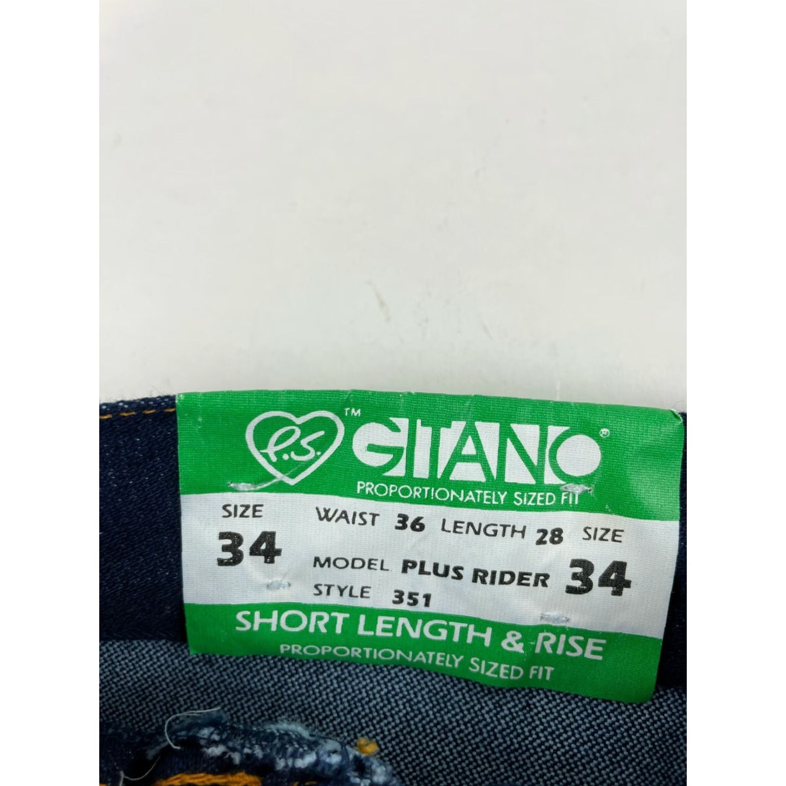 Vintage VINTAGE Gitano Jeans Womens 34 Blue Denim Short Length & Rise 27 Hemmed NWT Size 24" / US 00 / IT 34 - 7 Thumbnail