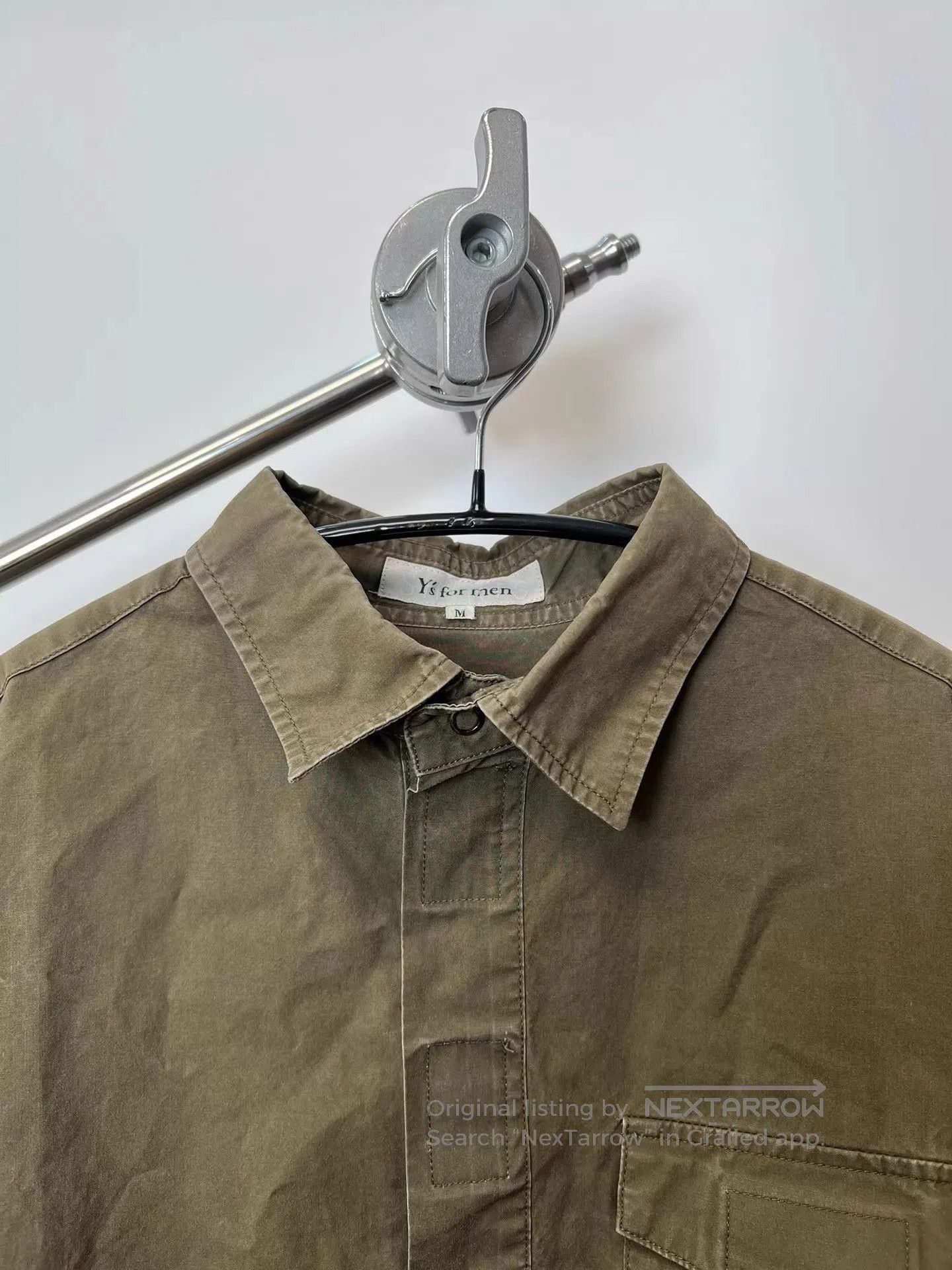 Yohji Yamamoto Green Long Sleeve Button-Up Shirt. Size US M / EU 48-50 / 2 - 3 Thumbnail