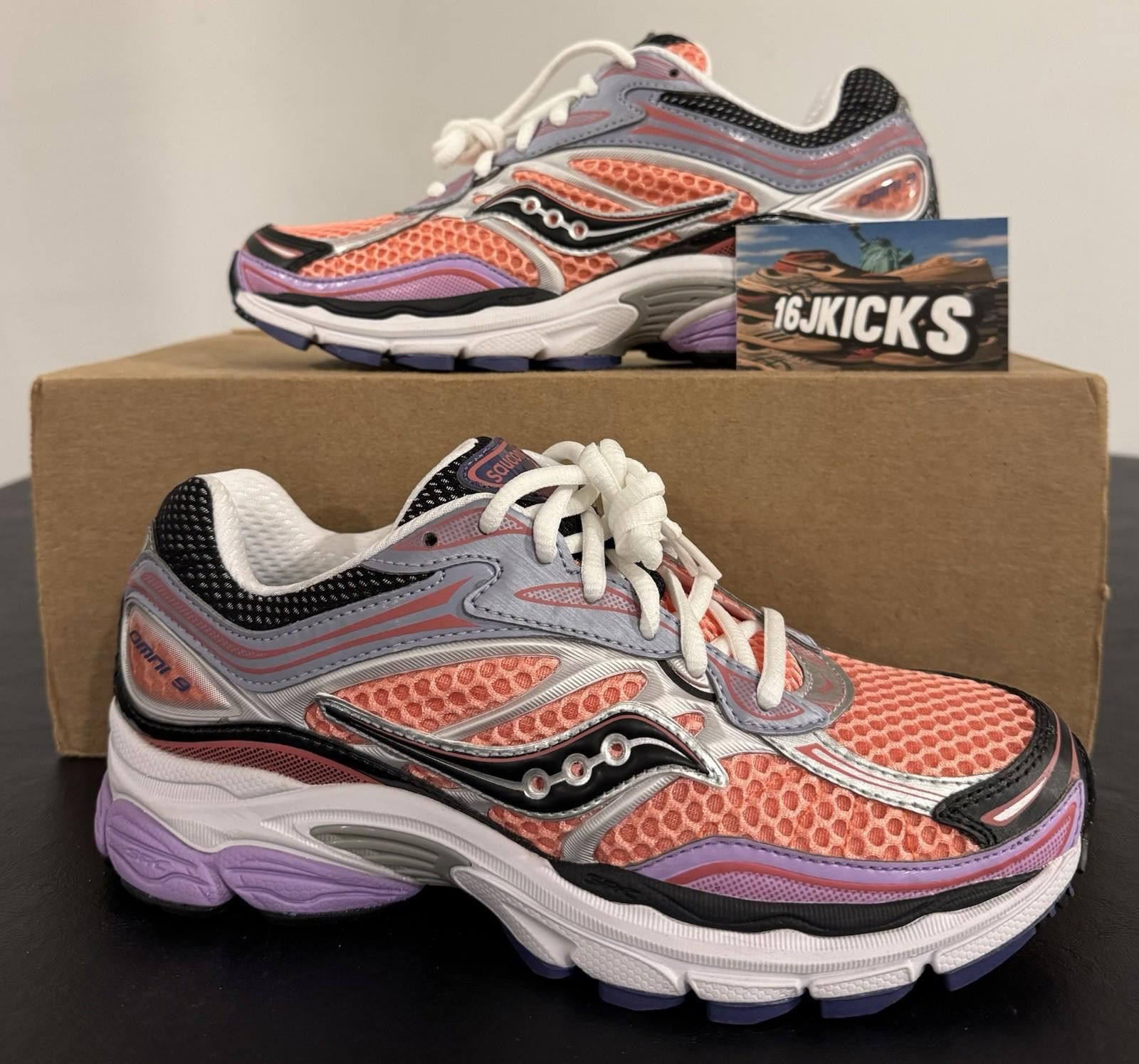Saucony NEW Saucony ProGrid Omni 9 Pink / Purple - Men’s Size 6 Size US 6 / EU 39 - 1 Thumbnail