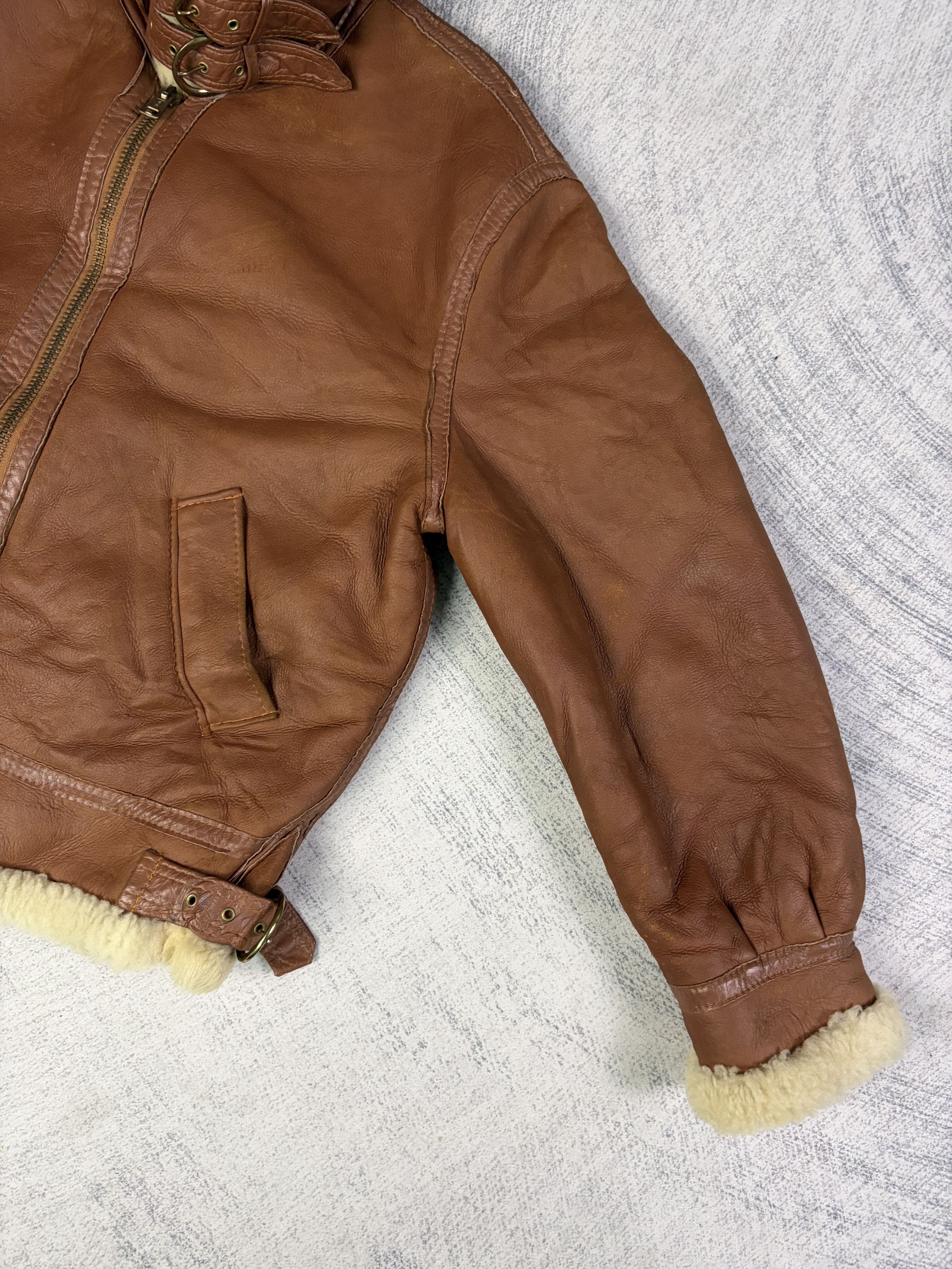 Genuine Leather Vintage B3 USAF USA Insignia Leather SheepSkin Jacket Size US M / EU 48-50 / 2 - 13 Thumbnail