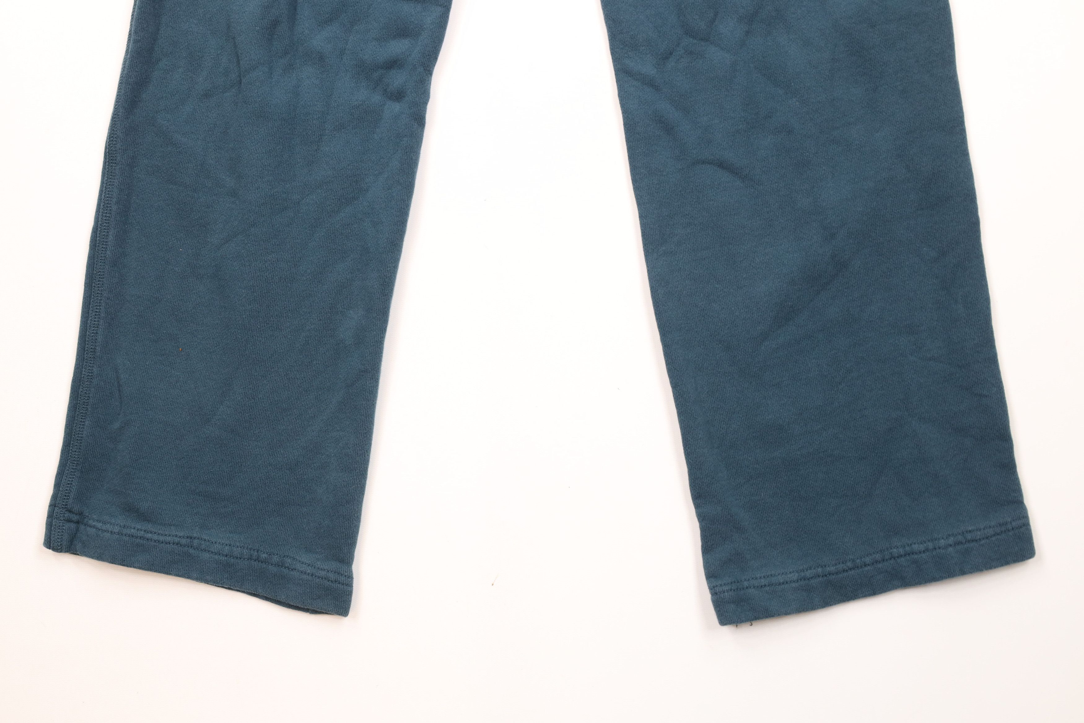 Nike × Vintage Vintage Nike Swoosh Cotton Ribbed Knit Wide Sweatpants Teal Size US 34 / EU 50 - 14 Thumbnail