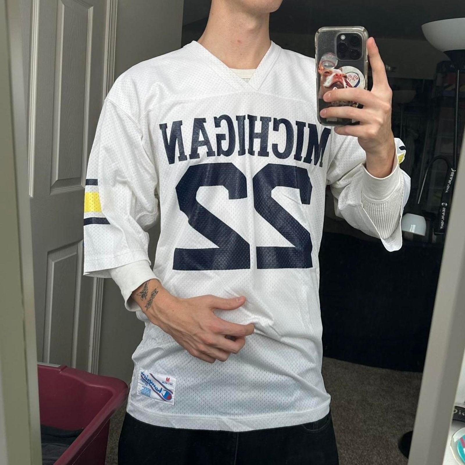 Champion × Vintage Vintage 80s champiom uofm university JERSEY Size US M / EU 48-50 / 2 - 1 Thumbnail