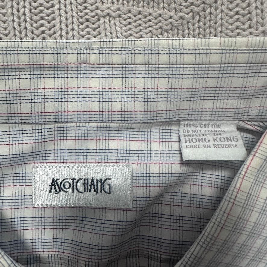 Ascot Chang Ascot Chang blue cream plaid button down size XL Size US XL / EU 56 / 4 - 5 Thumbnail