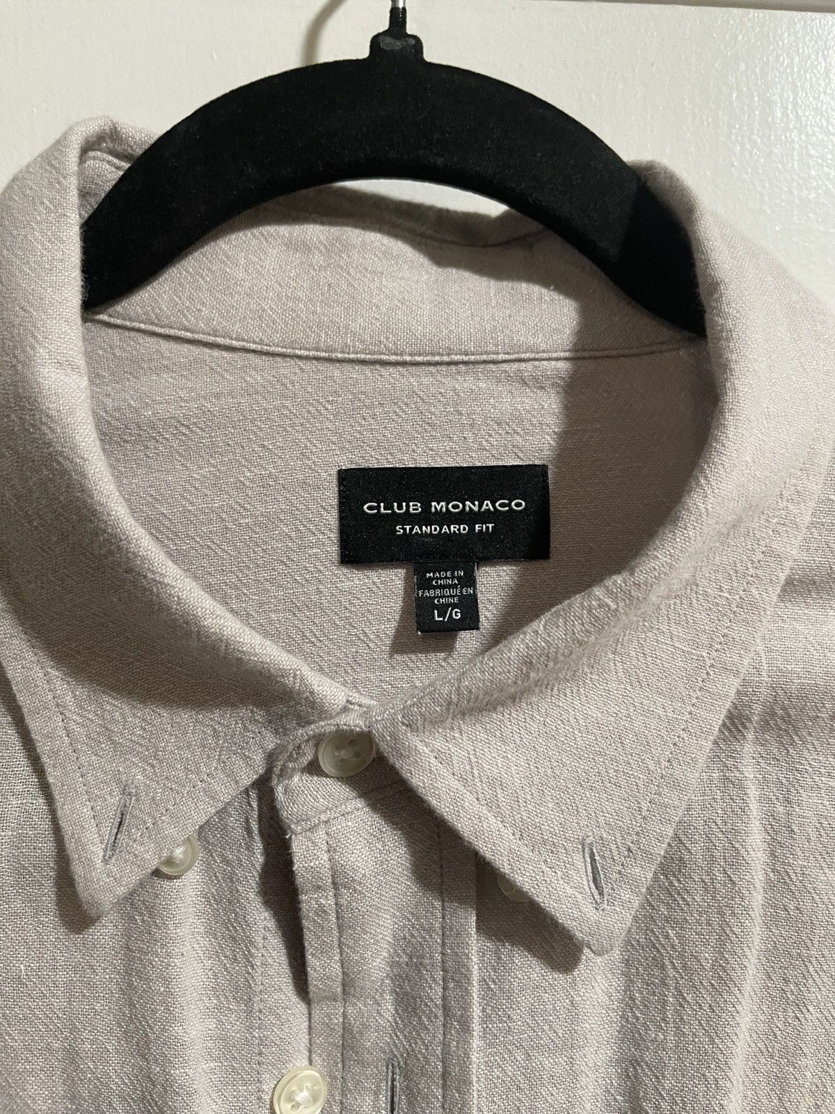 Club Monaco Club Monaco Size Large Cotton Linen Shirt Size US L / EU 52-54 / 3 - 2 Thumbnail