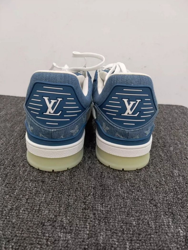 Louis Vuitton Louis Vuitton Blue Denim Trainers Size 41-2507 Size US 8 / EU 41 - 7 Thumbnail