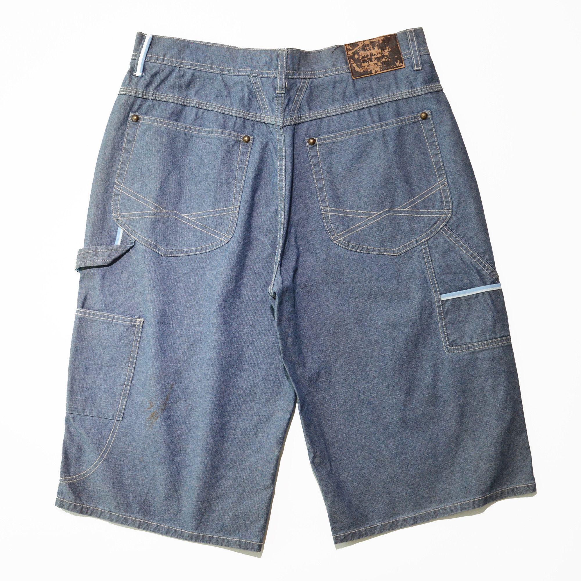 Marithe + Francois Girbaud M+FG Jorts W34 Raw Denim Special Rare Design 2006 Carft Size US 34 / EU 50 - 2 Thumbnail