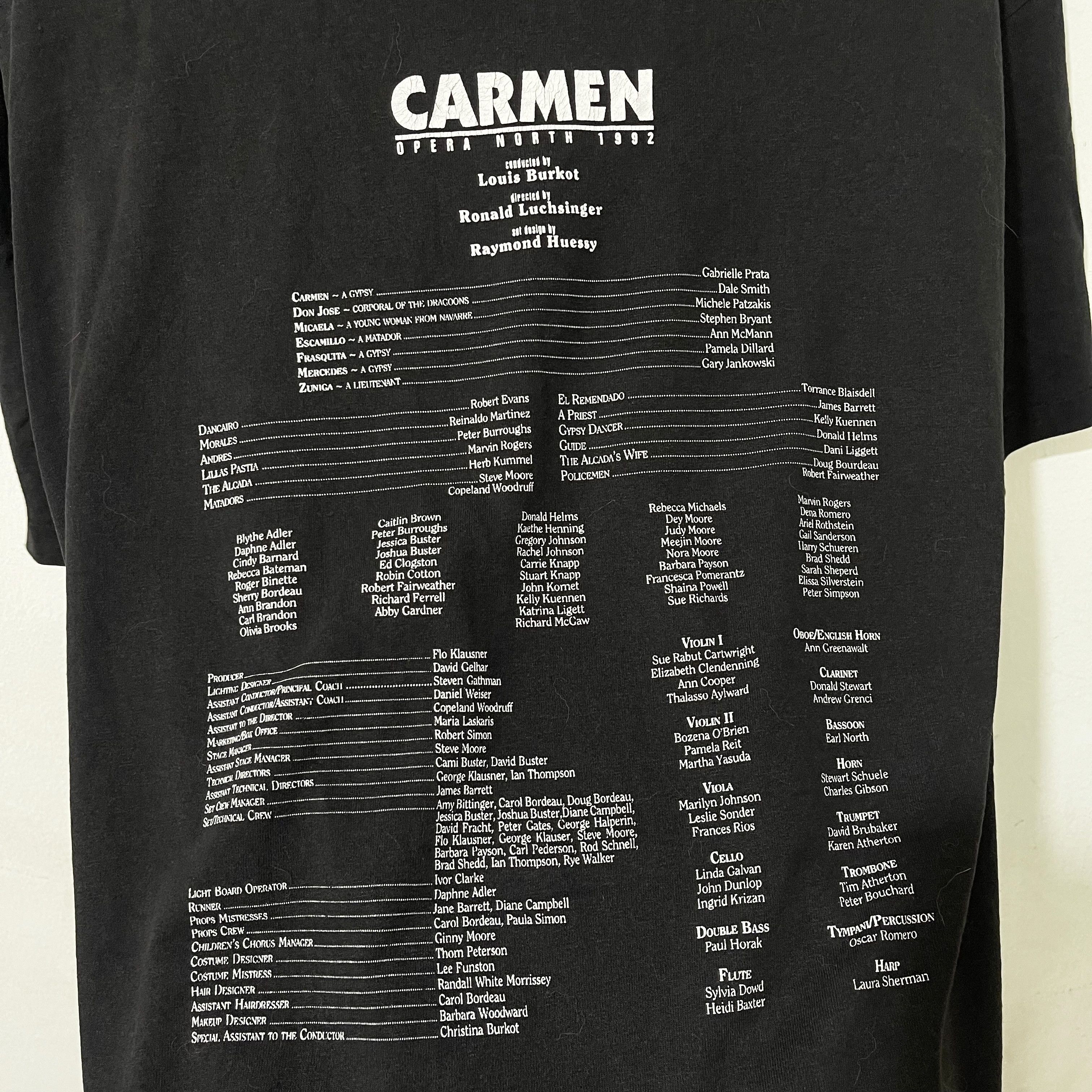 Vintage Vintage 1992 Opera North Carmen T-Shirt Size US L / EU 52-54 / 3 - 4 Thumbnail