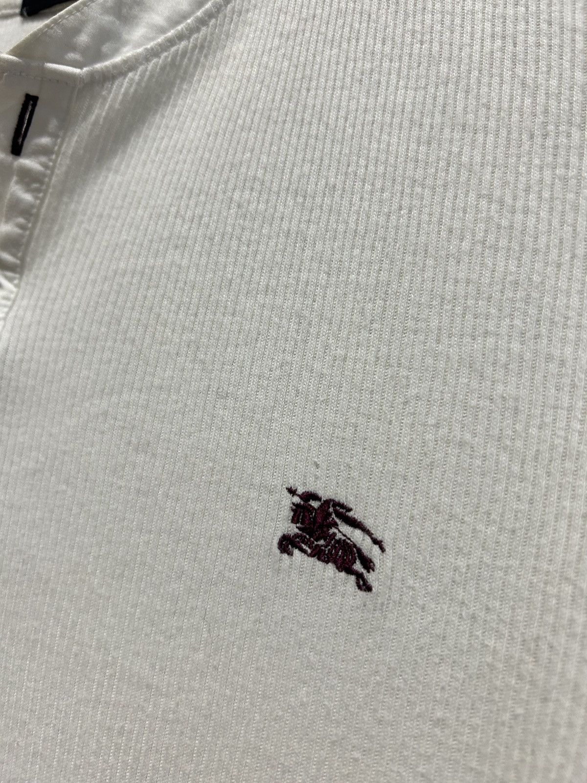 Burberry Y2K Vintage Burberry longsleeve Tee White Size US M / EU 48-50 / 2 - 2 Thumbnail