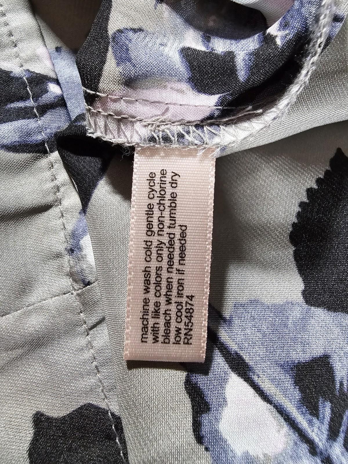 Other The LIMITED Small Gray Floral Tie Tank Top Size S / US 4 / IT 40 - 7 Thumbnail