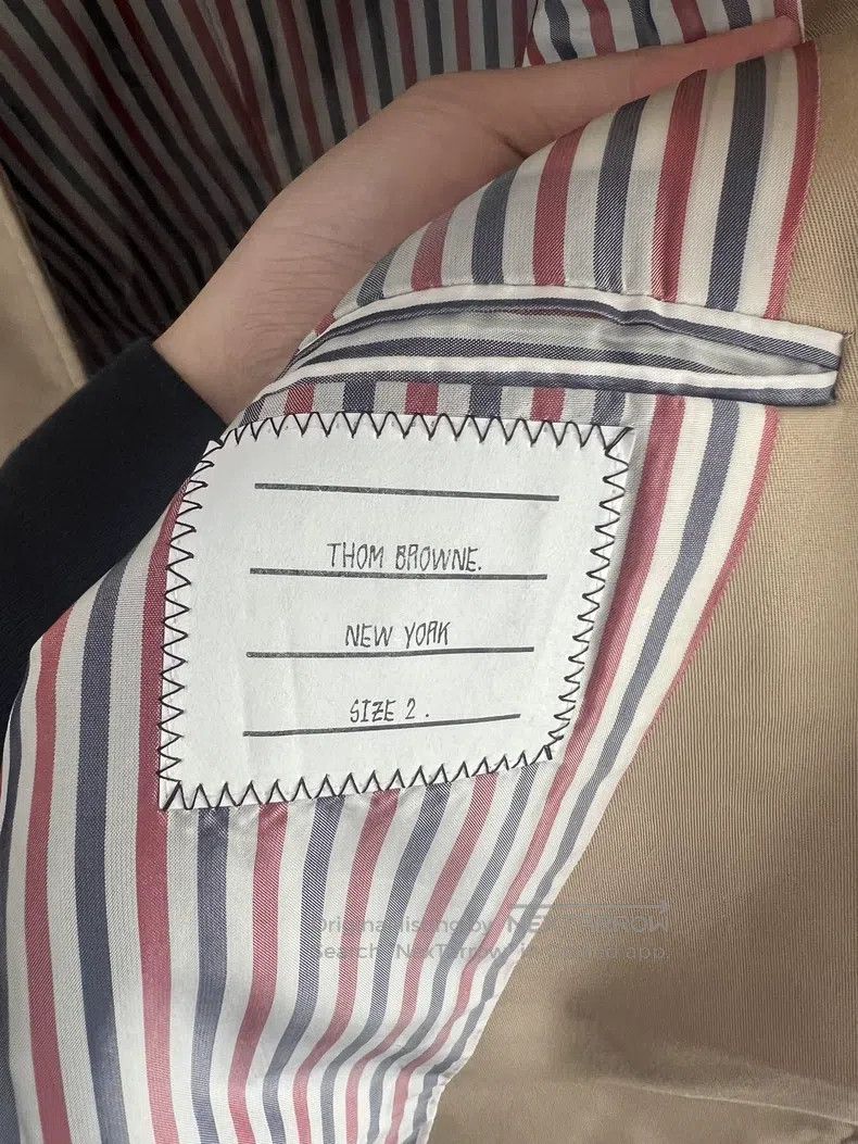 Thom Browne Thom Browne Khaki striped windbreaker jacket Size US M / EU 48-50 / 2 - 3 Thumbnail