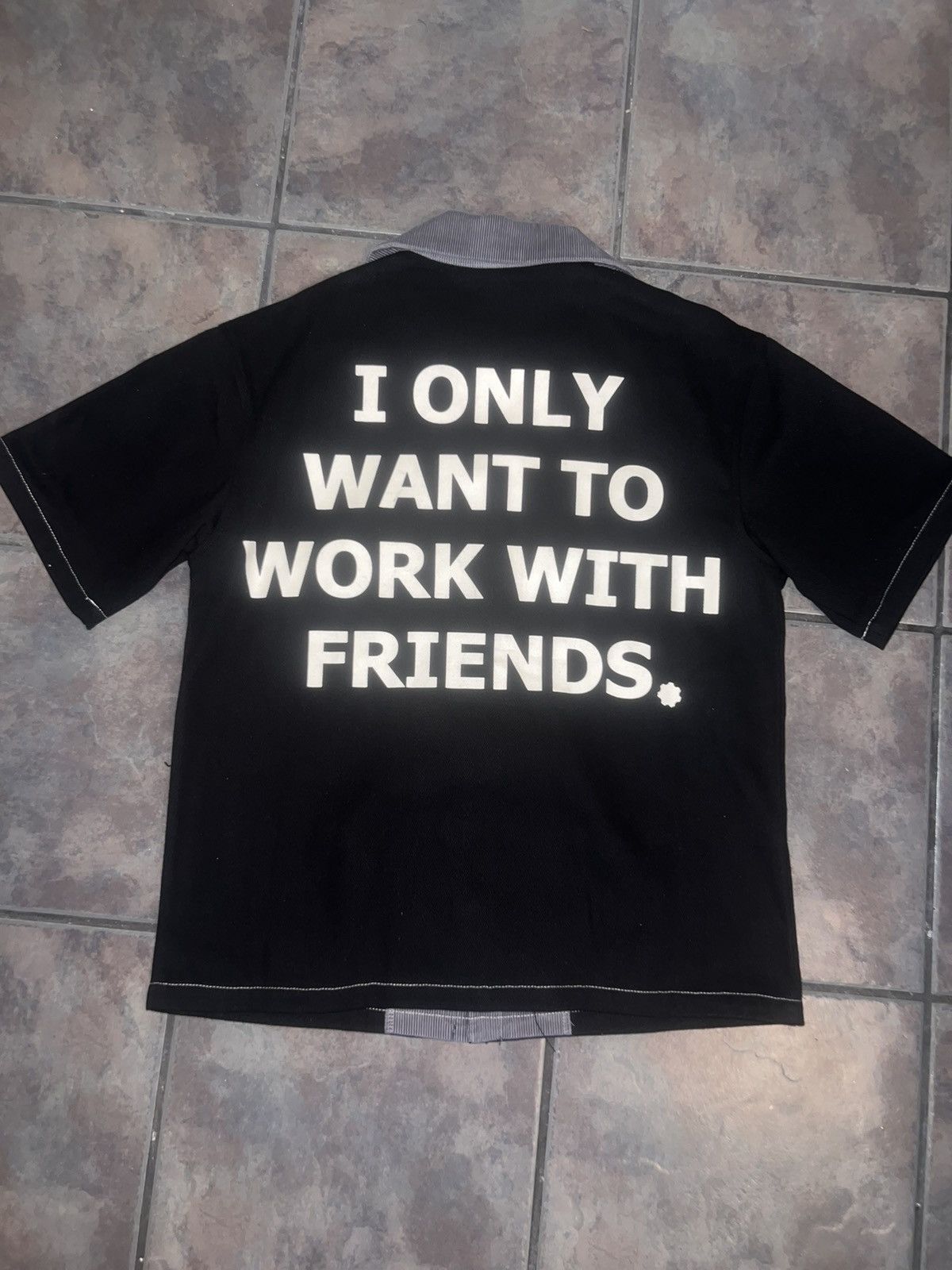 Hypebeast Women’s BLACK LUX "Hér" WORKSHIRT Size Small Size S / US 4 / IT 40 - 2 Thumbnail