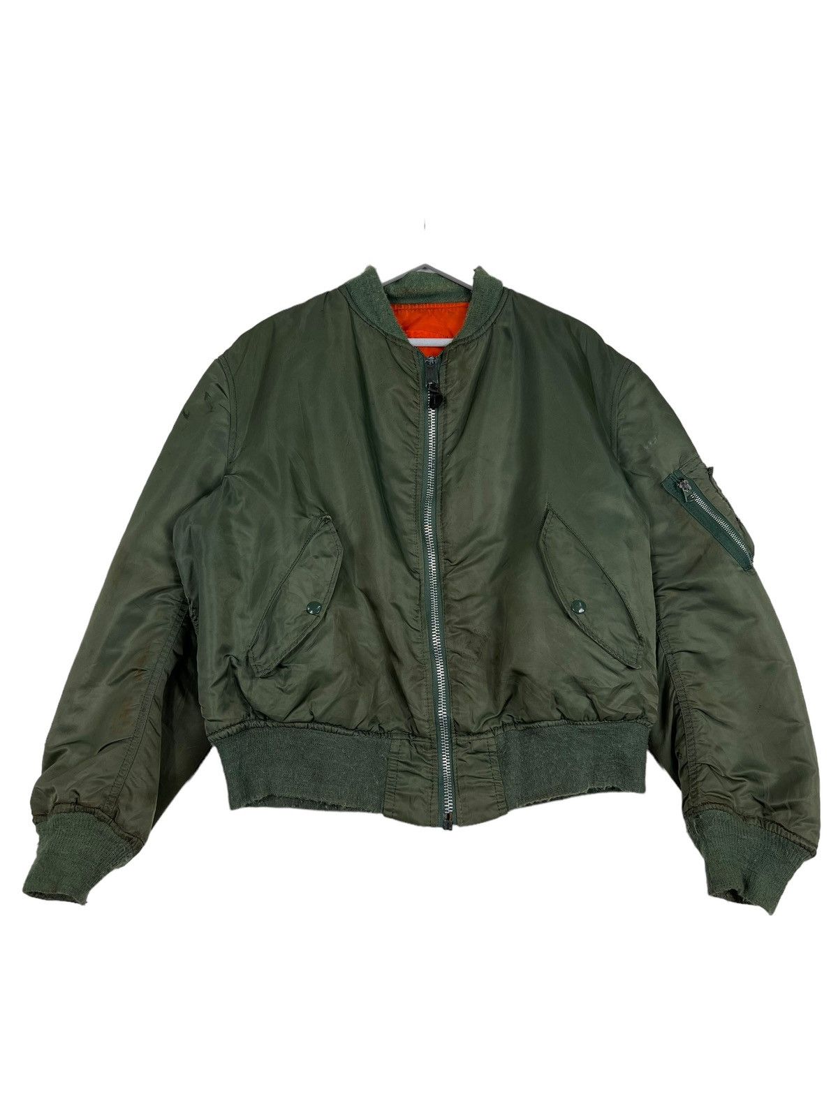 Alpha Industries 🔥 RIOT RIOT VINTAGE MA1 ALPHA REVERSIBLE BOMBER JACKET Size US L / EU 52-54 / 3 - 2 Thumbnail