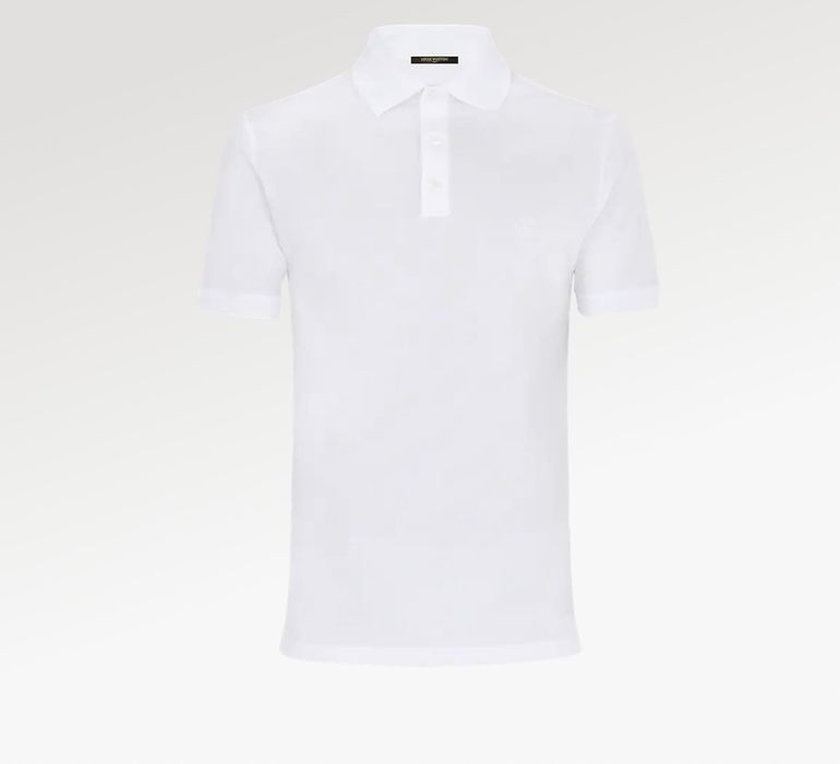 Louis Vuitton Classic Short Sleeve Pique Polo White. Size Xs