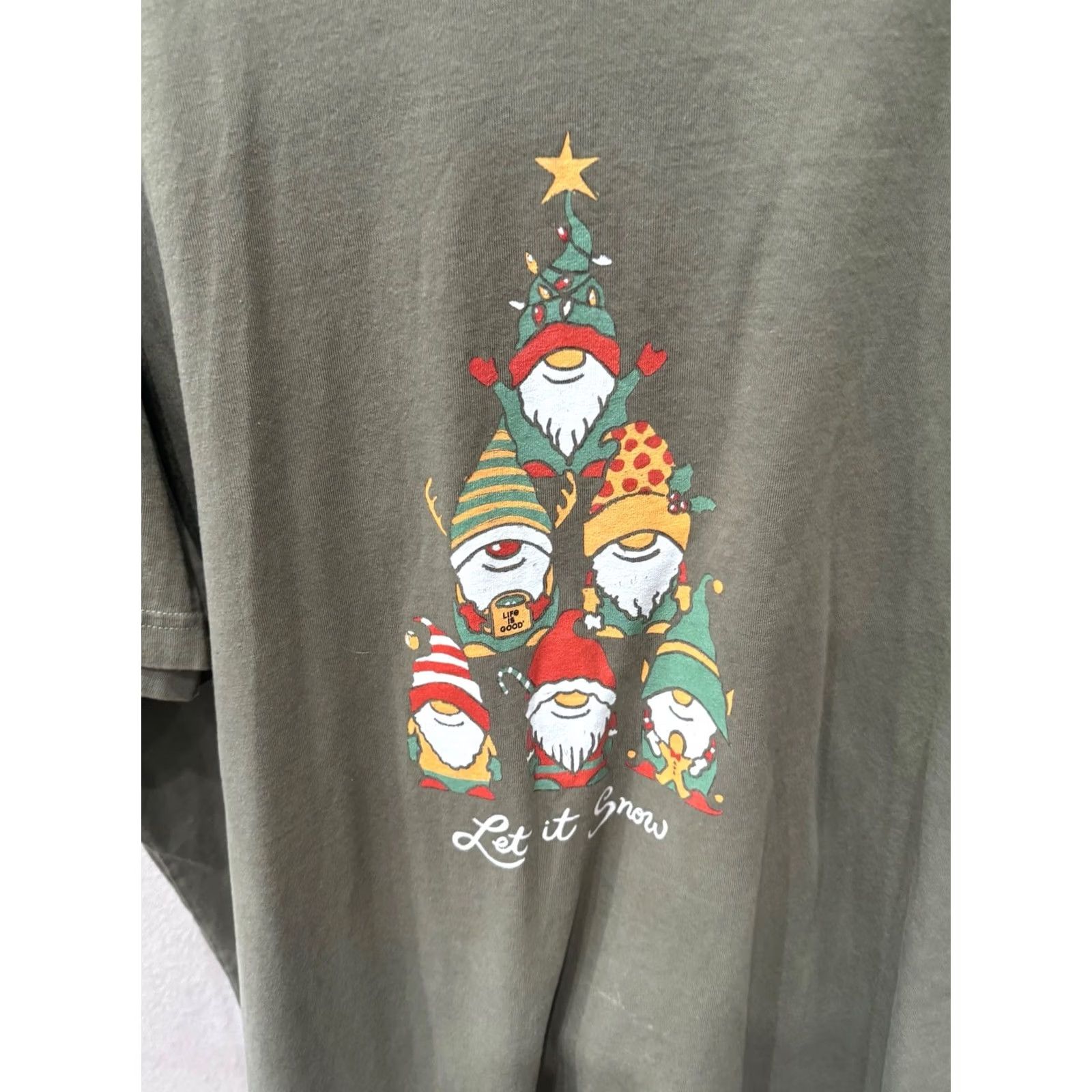 Life is Good Life is Good Gnomes Let It Snow Christmas TEE T SHIRT XL Mens Long Sleeve Multicolor SS18 Size US XL / EU 56 / 4 - 2 Thumbnail