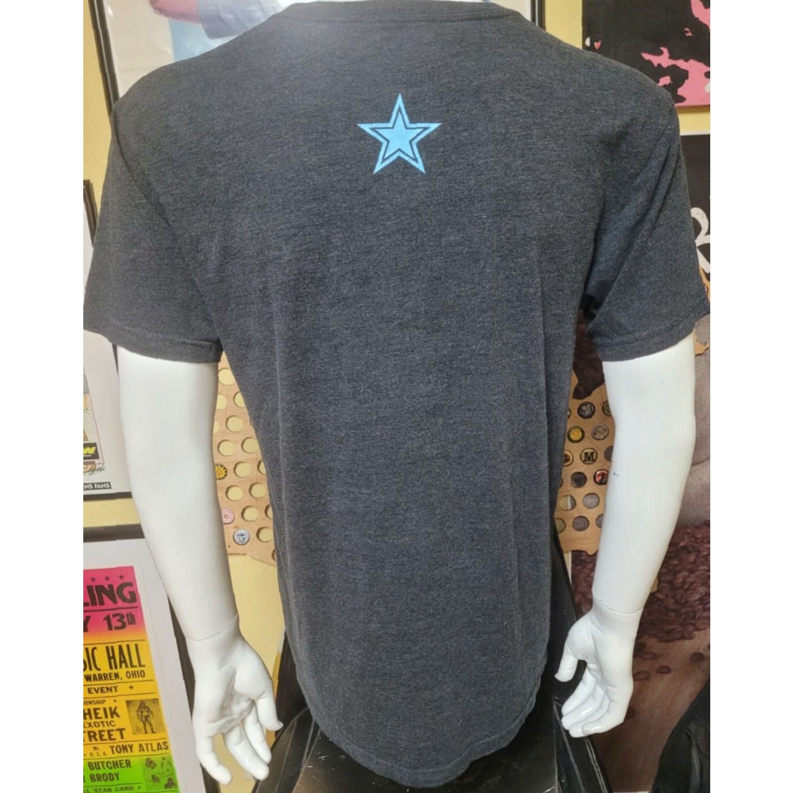 Vintage Star Lanes T Shirt Bowling Mens Large Gray Logo Graphic Tee Crew Neck Short Sleeve Men Size US L / EU 52-54 / 3 - 3 Thumbnail