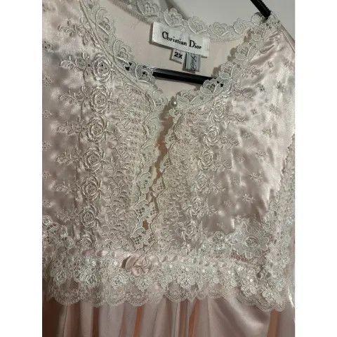 Christian Dior Monsieur Vintage Christian Dior Nightgown Vintage rare USA Size XXL / US 16-18 / IT 52-54 - 4 Thumbnail