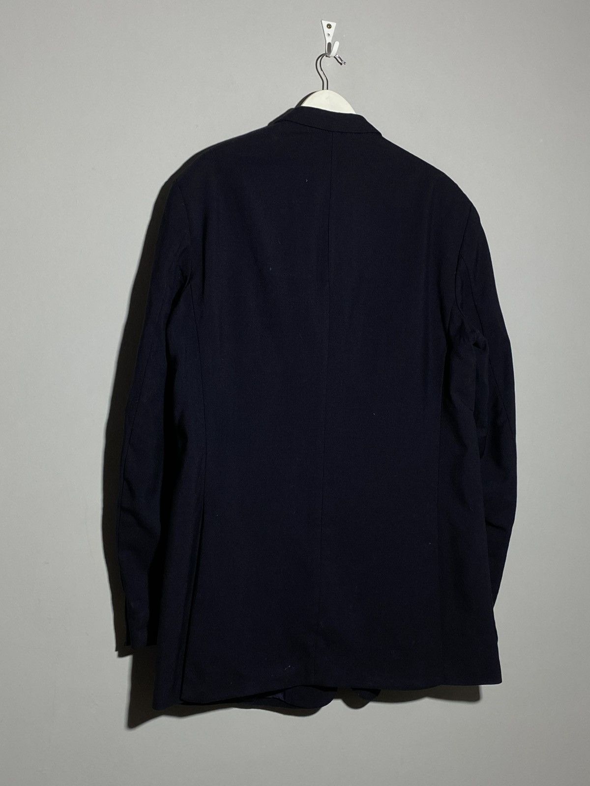 Burberry Vintage 90s Burberrys Blazer Jacket With Gold Logo Button Size 50R - 2 Thumbnail