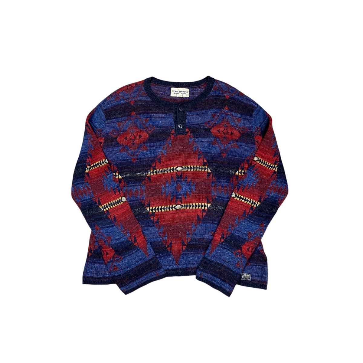 Denim & Supply Ralph Lauren × Ralph Lauren Denim & Supply Ralph Lauren Navajo Knitwear Button Up Shirts Size US S / EU 44-46 / 1 - 3 Thumbnail