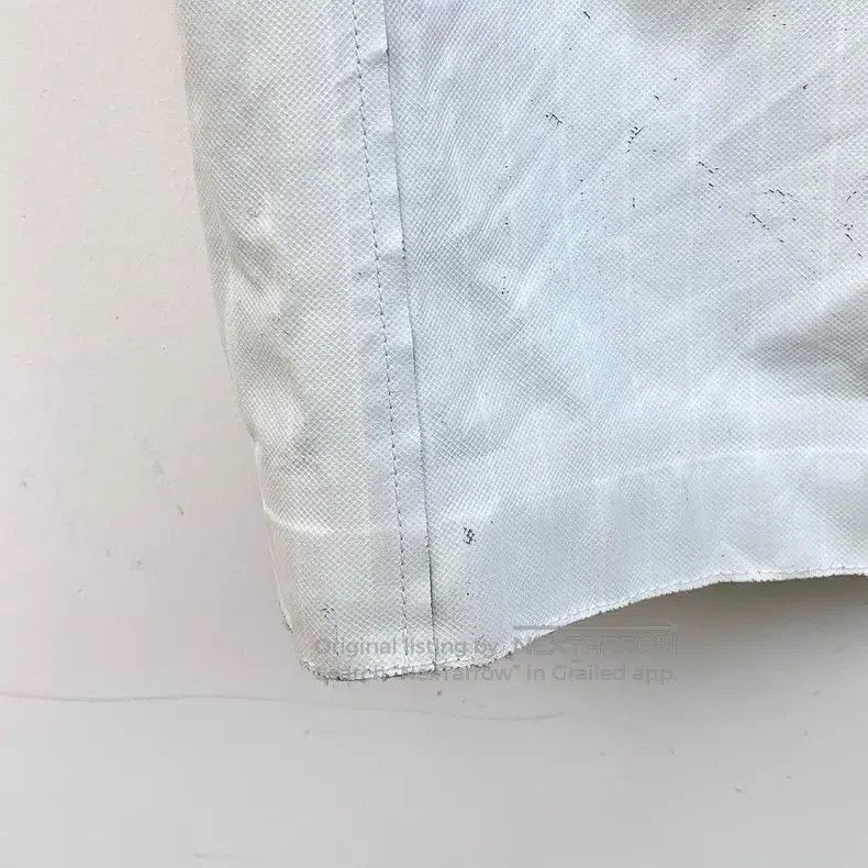 Thom Browne Thom Browne Gray and White Wool Lapel Single Breasted Long Size XS / US 0-2 / IT 36-38 - 4 Thumbnail