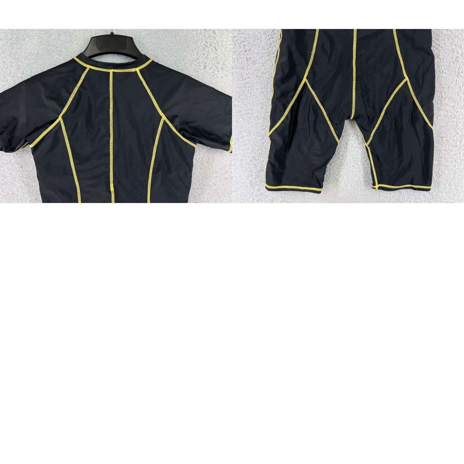 Vintage ROSkIKI Swimsuit One Piece Womens Medium Black Short Sleeve Sports Surfing Universal Logo Size 32" / US 10 / IT 46 - 9 Thumbnail
