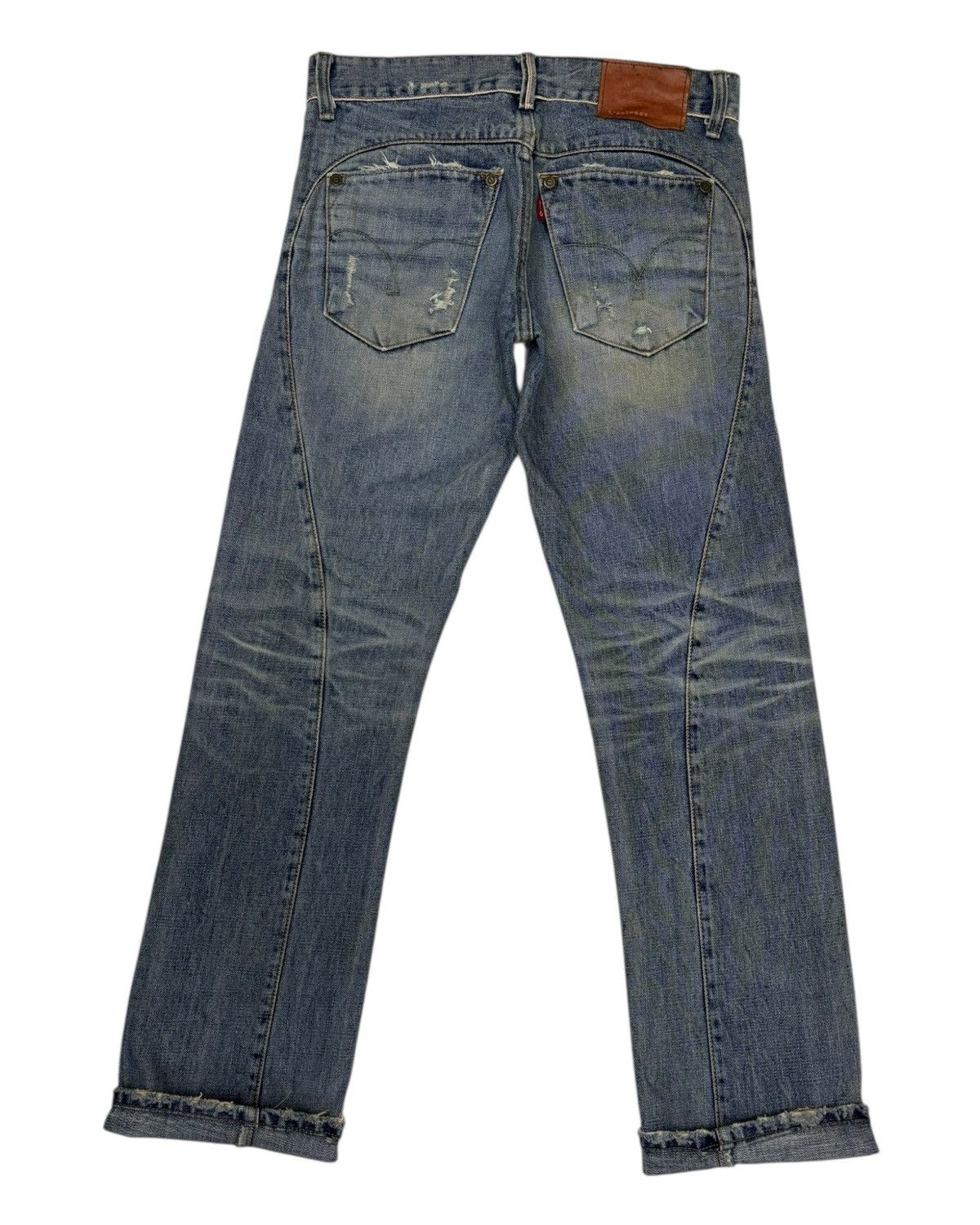 Kapital Vintage L’selvage Distressed Denim Jeans Size US 30 / EU 46 - 2 Thumbnail