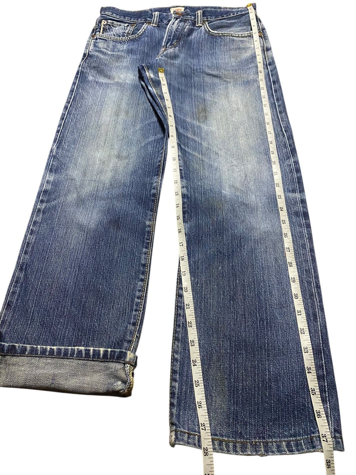 Junya Watanabe Vintage Japanese Brand Edwin 505 zxx Selvedge Distressed Size US 30 / EU 46 - 15 Thumbnail
