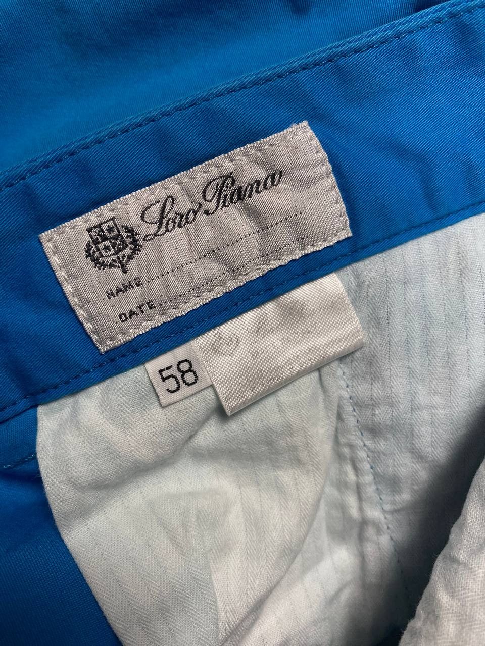 Size 58 Blue Rare Vintage Loro Piana Shorts