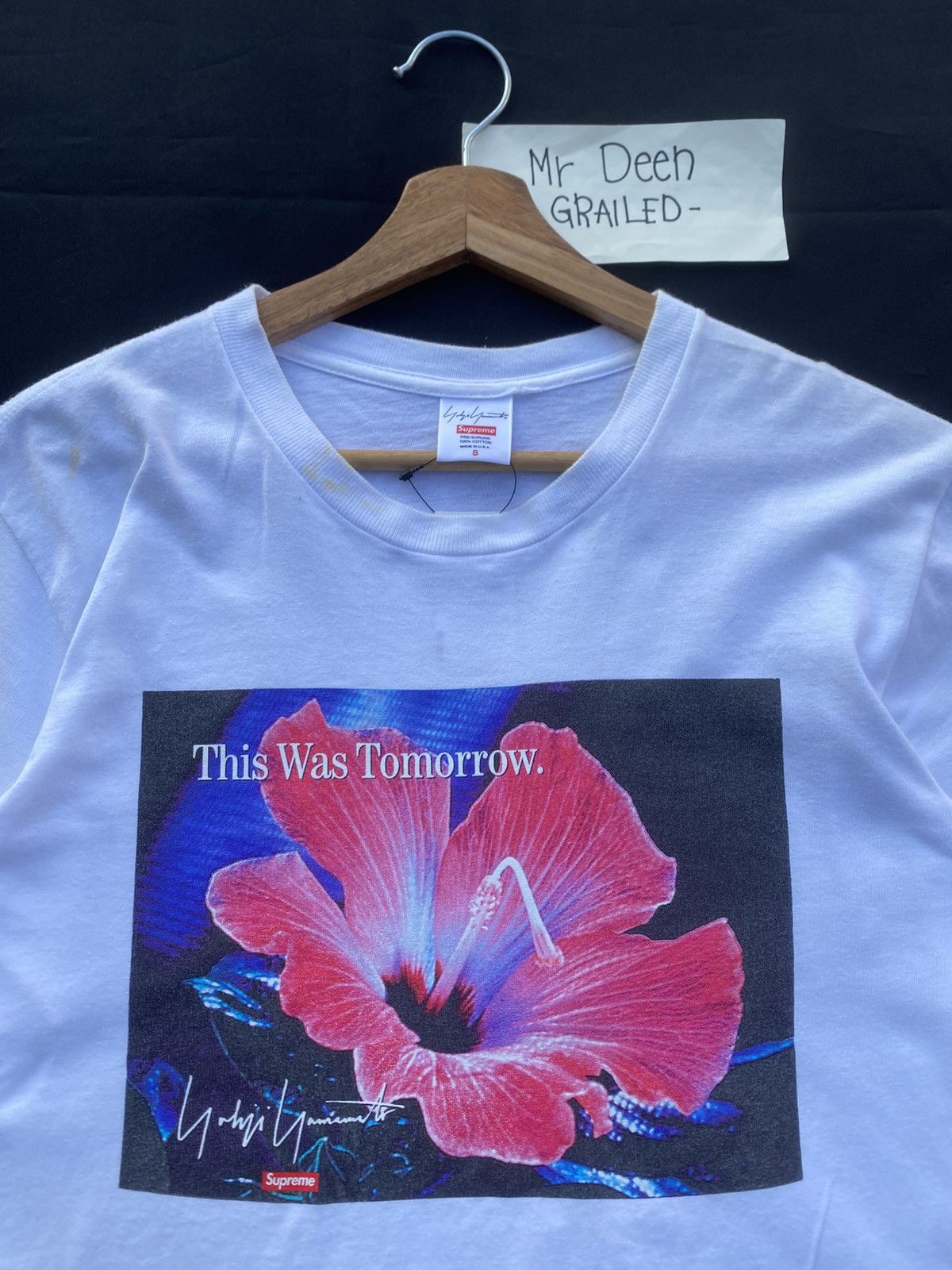 Supreme × Yohji Yamamoto Rare Supreme x Yohji Yamamoto Hibiscus Printed Tshirt Size US S / EU 44-46 / 1 - 8 Thumbnail