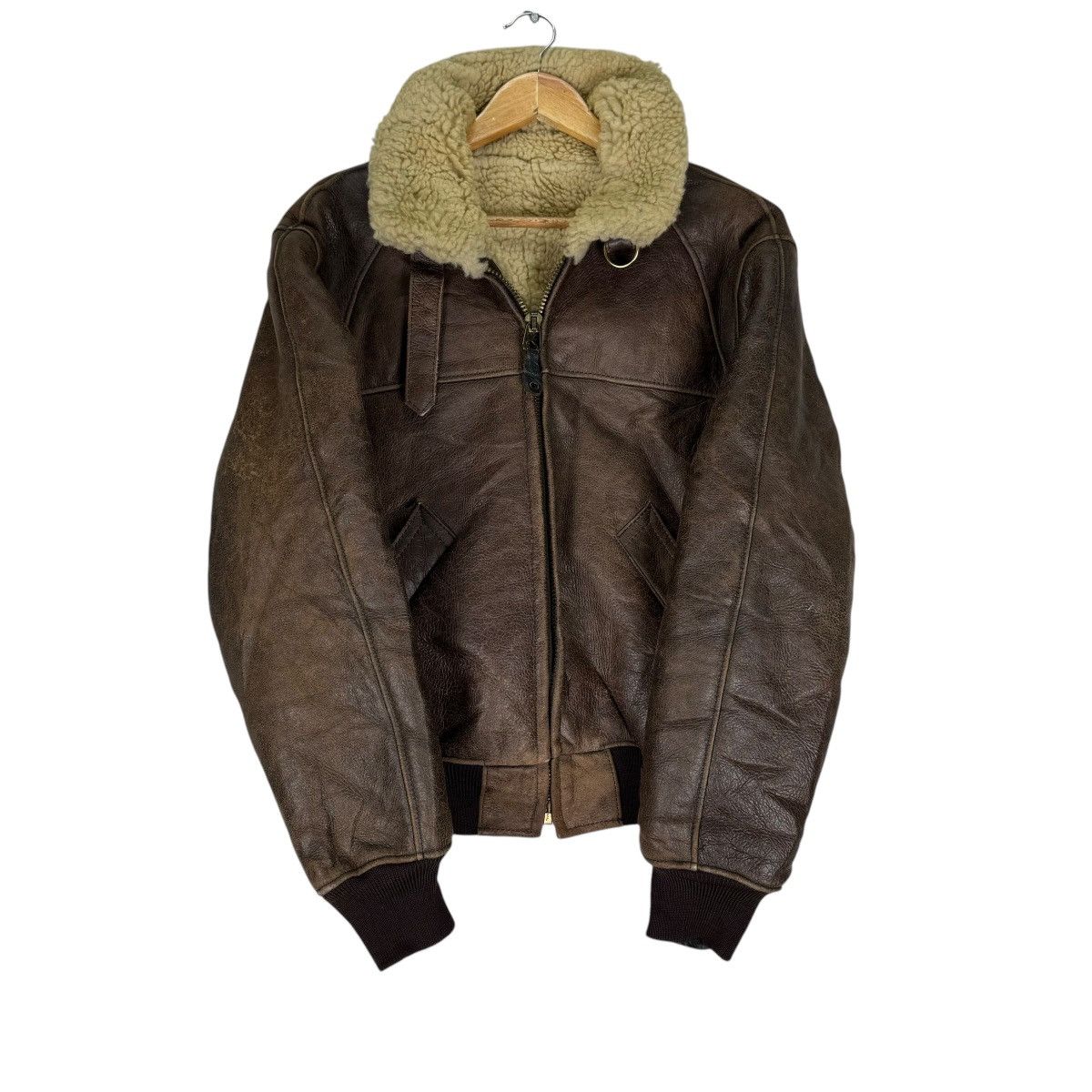 Golden Bear × Shinola Shinola x Golden Bear Varsity Jacket Brown