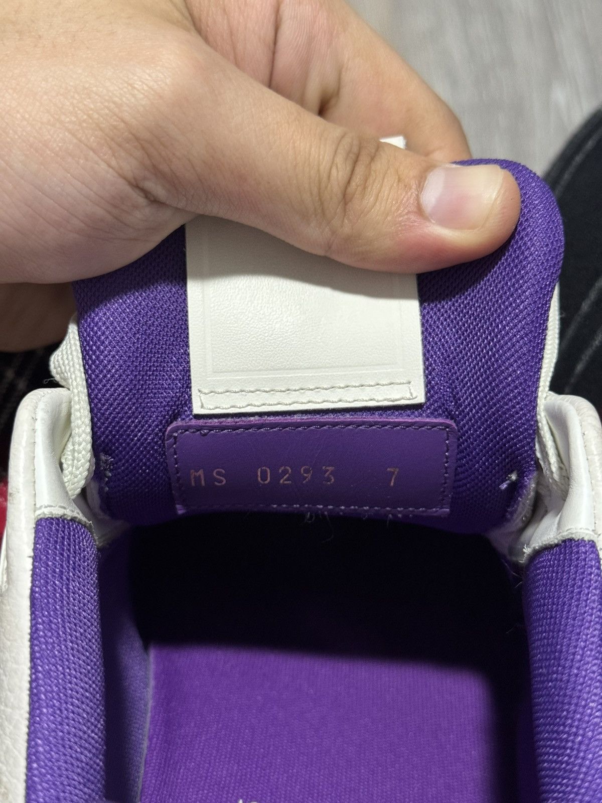 Louis Vuitton White purple #54 signature trainers Size US 8.5 / EU 41-42 - 6 Thumbnail