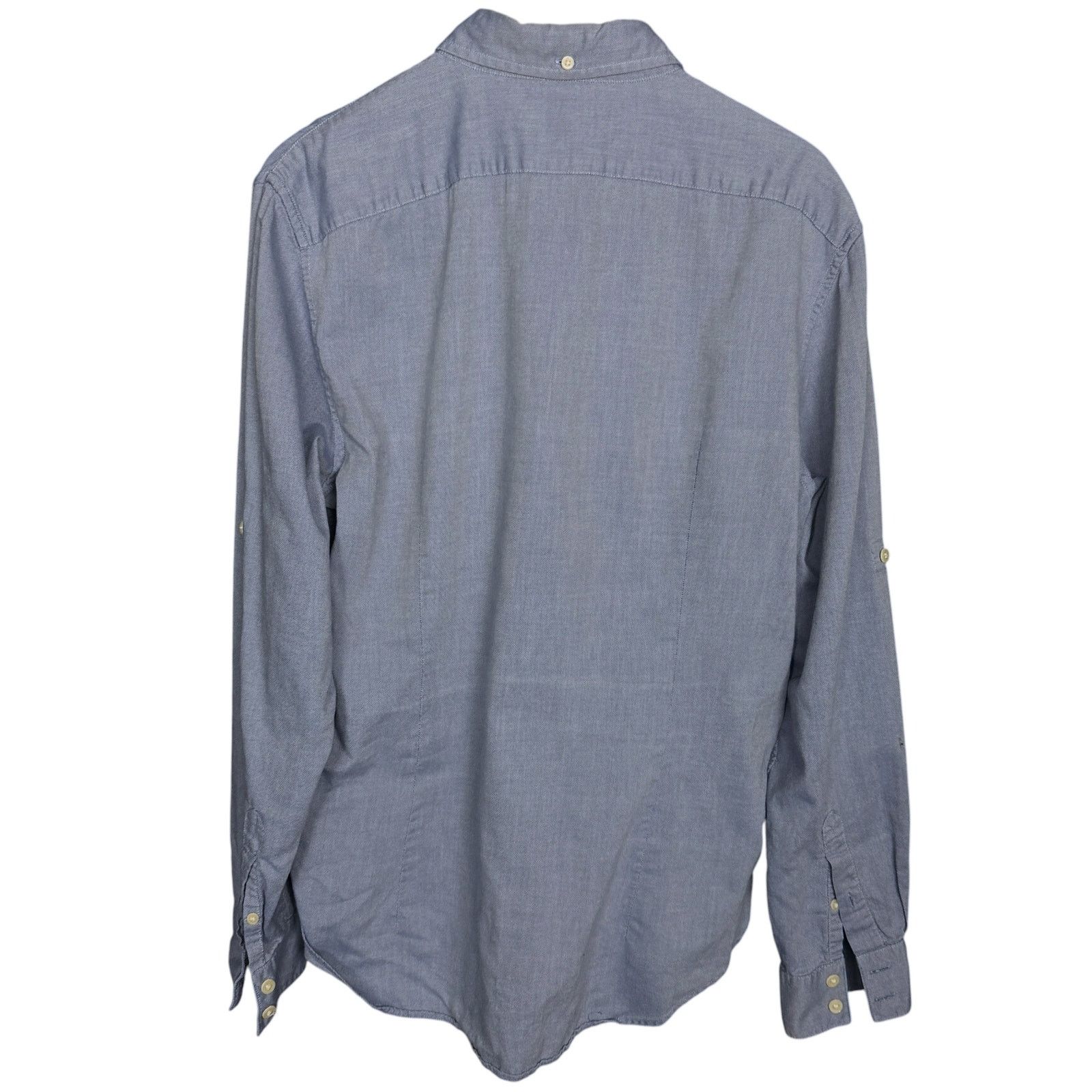 John Varvatos John Varvatos USA Light Blue Peace Logo Men's M Button Down Size US M / EU 48-50 / 2 - 2 Thumbnail