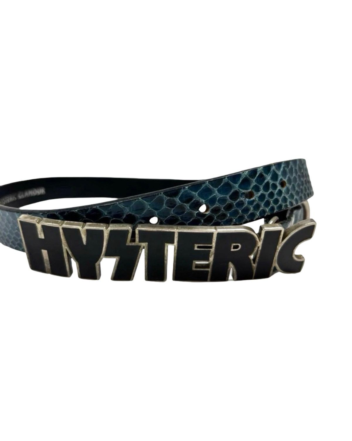 Hysteric Glamour Snake Print Embossed Leather Spell Out Belt Size ONE SIZE - 1 Thumbnail