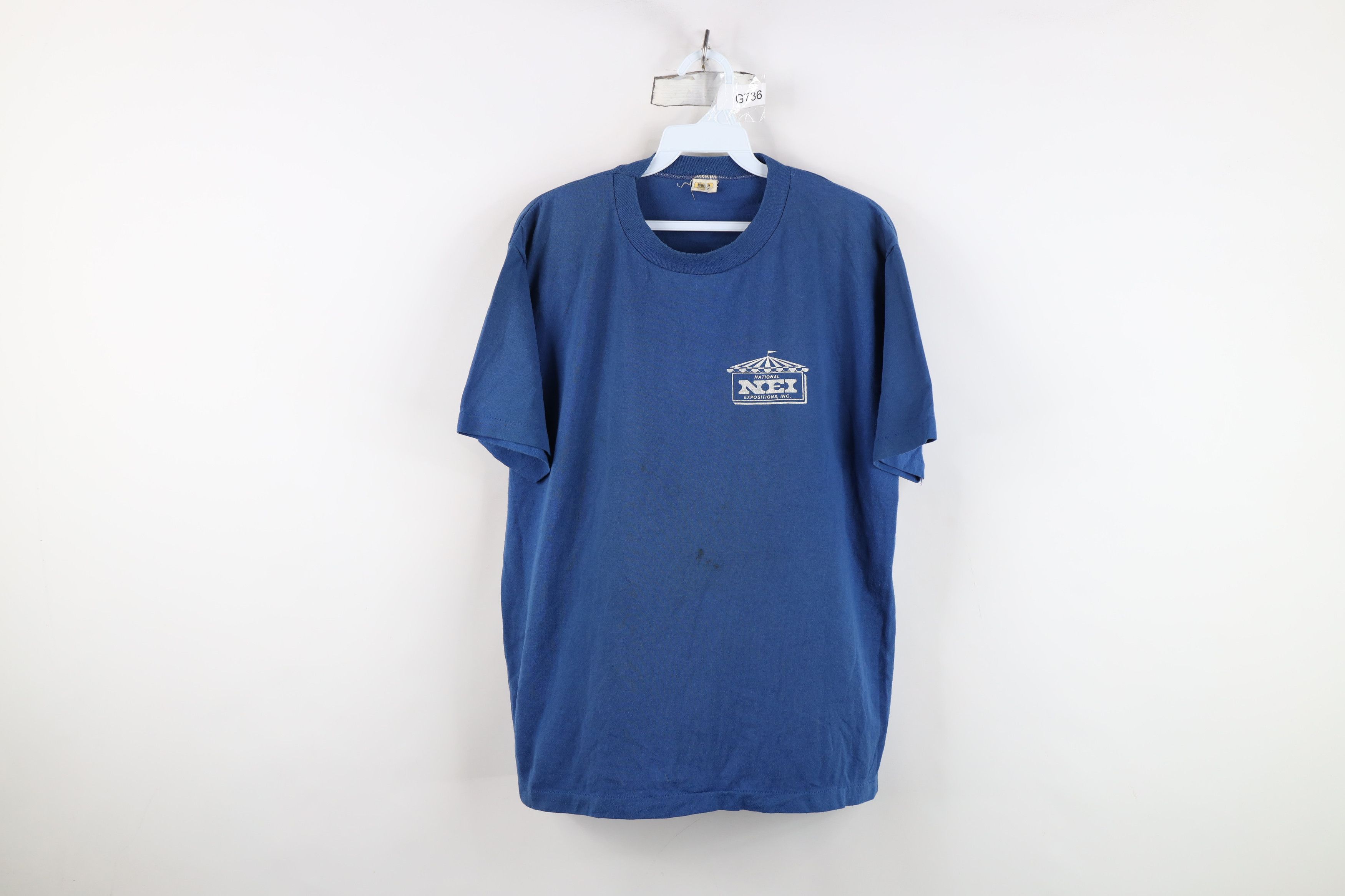 Vintage Vintage 70s Expositions Inc NEI Short Sleeve T-Shirt USA Size US L / EU 52-54 / 3 - 1 Thumbnail