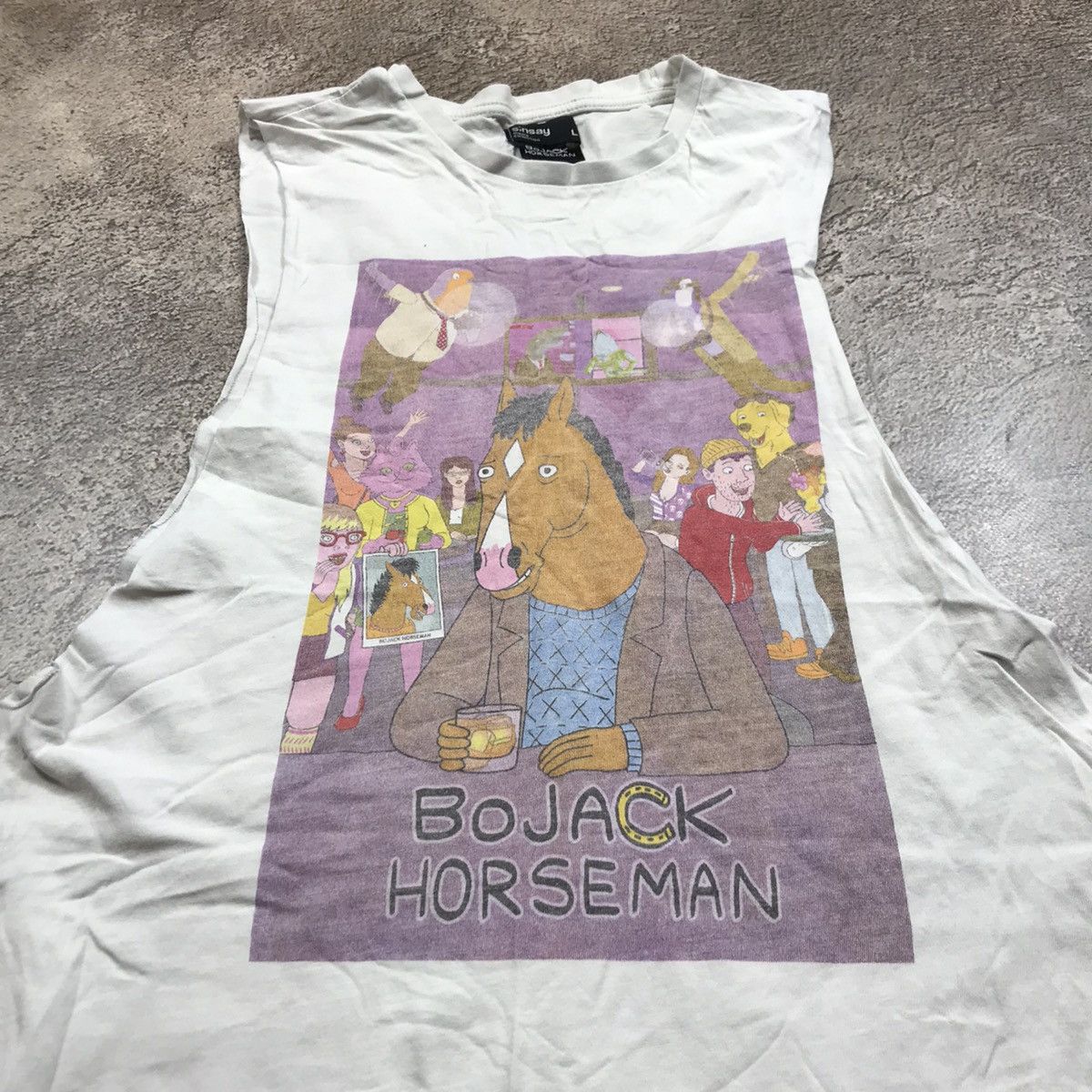 Vintage Vintage Y2K BoJack Horseman Graphic Tank Top Streetwear L Size US L / EU 52-54 / 3 - 3 Thumbnail