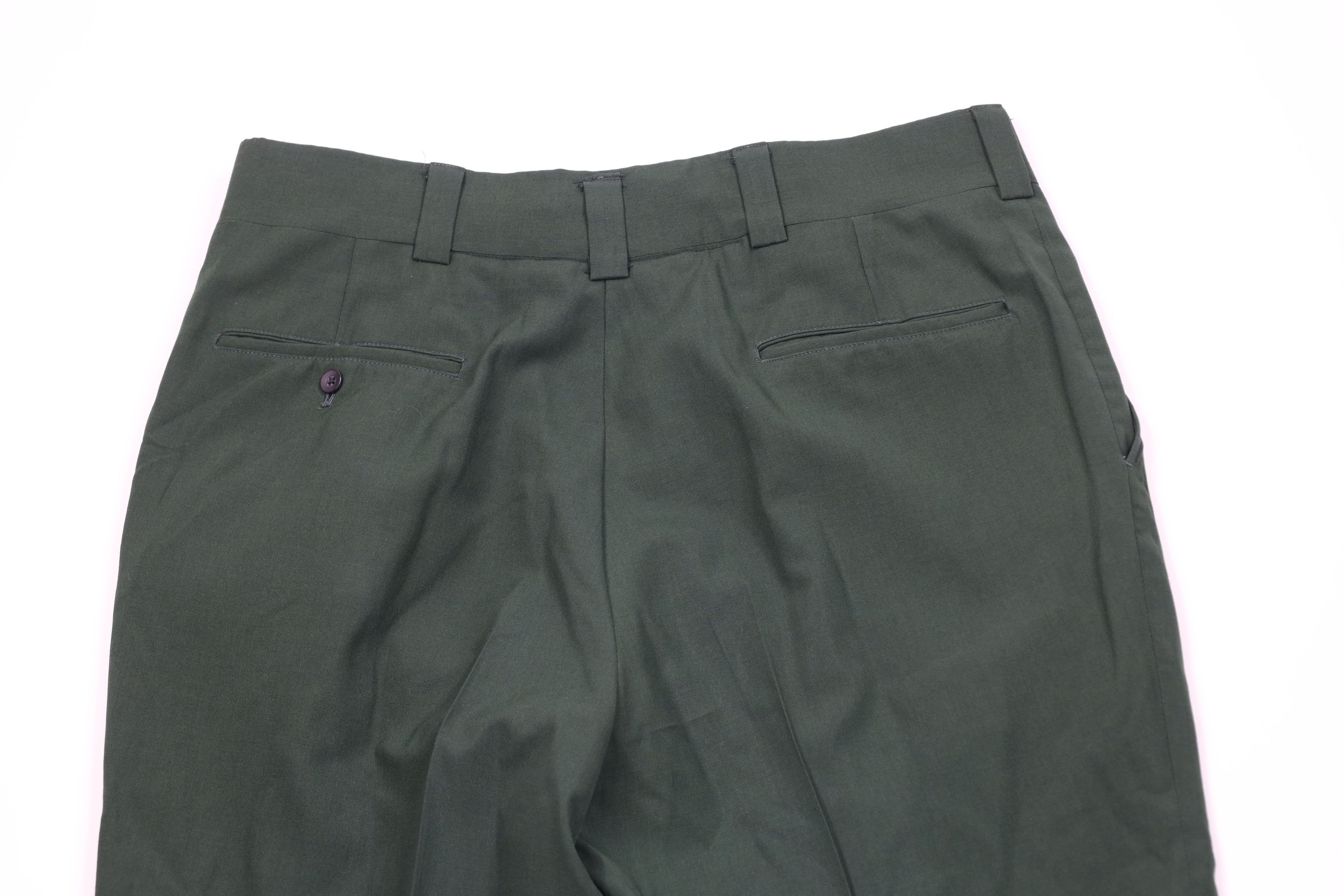 Vintage Vintage 70s Streetwear Blend Wide Leg Chino Pants Green USA Size US 36 / EU 52 - 11 Thumbnail