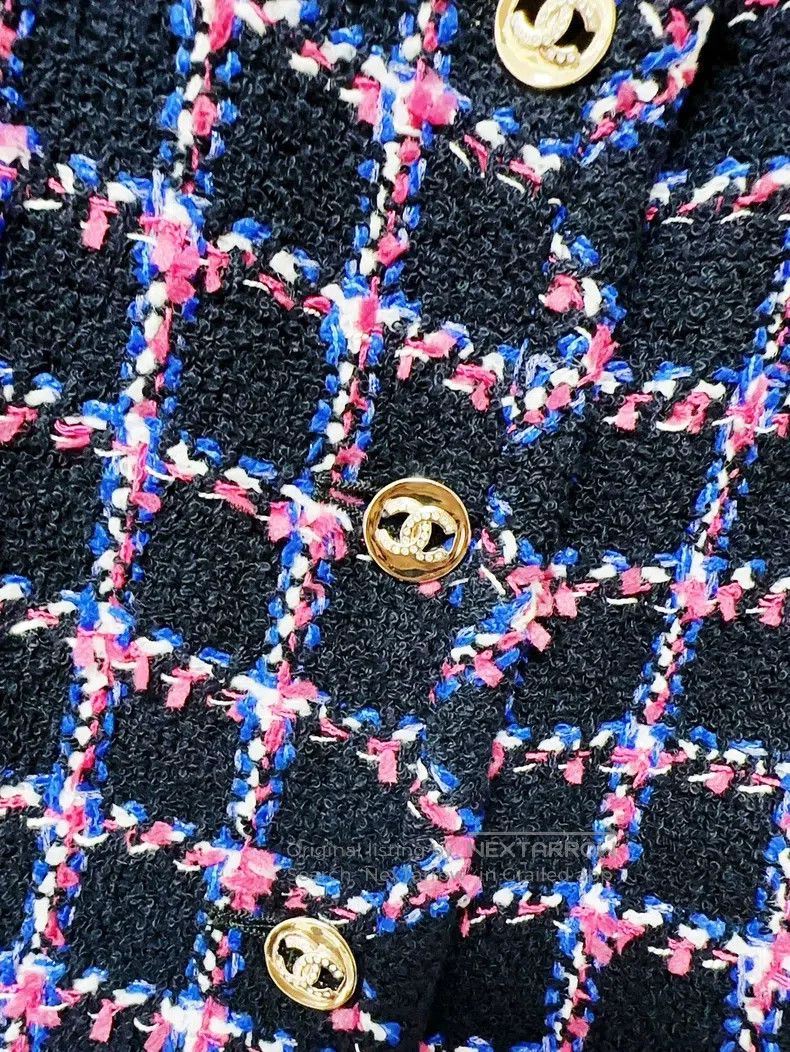 Chanel Chanel 24P purple plaid tweed vest Size XXS / US 00 / IT 34 - 5 Thumbnail