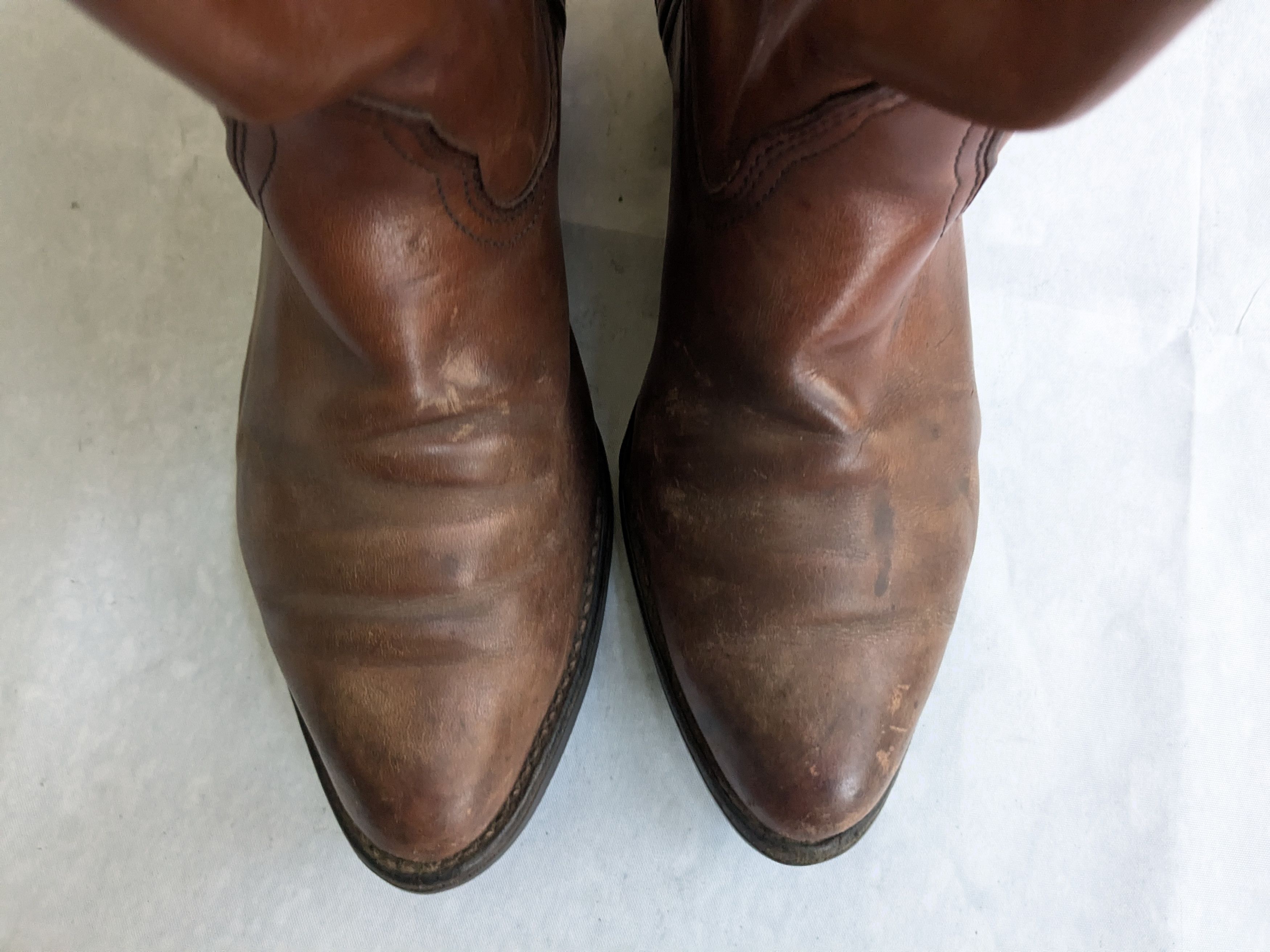 Chippewa Chippewa Cowboy Boots Brown Leather 9 EE Wide USA Size US 9 / EU 42 - 3 Thumbnail