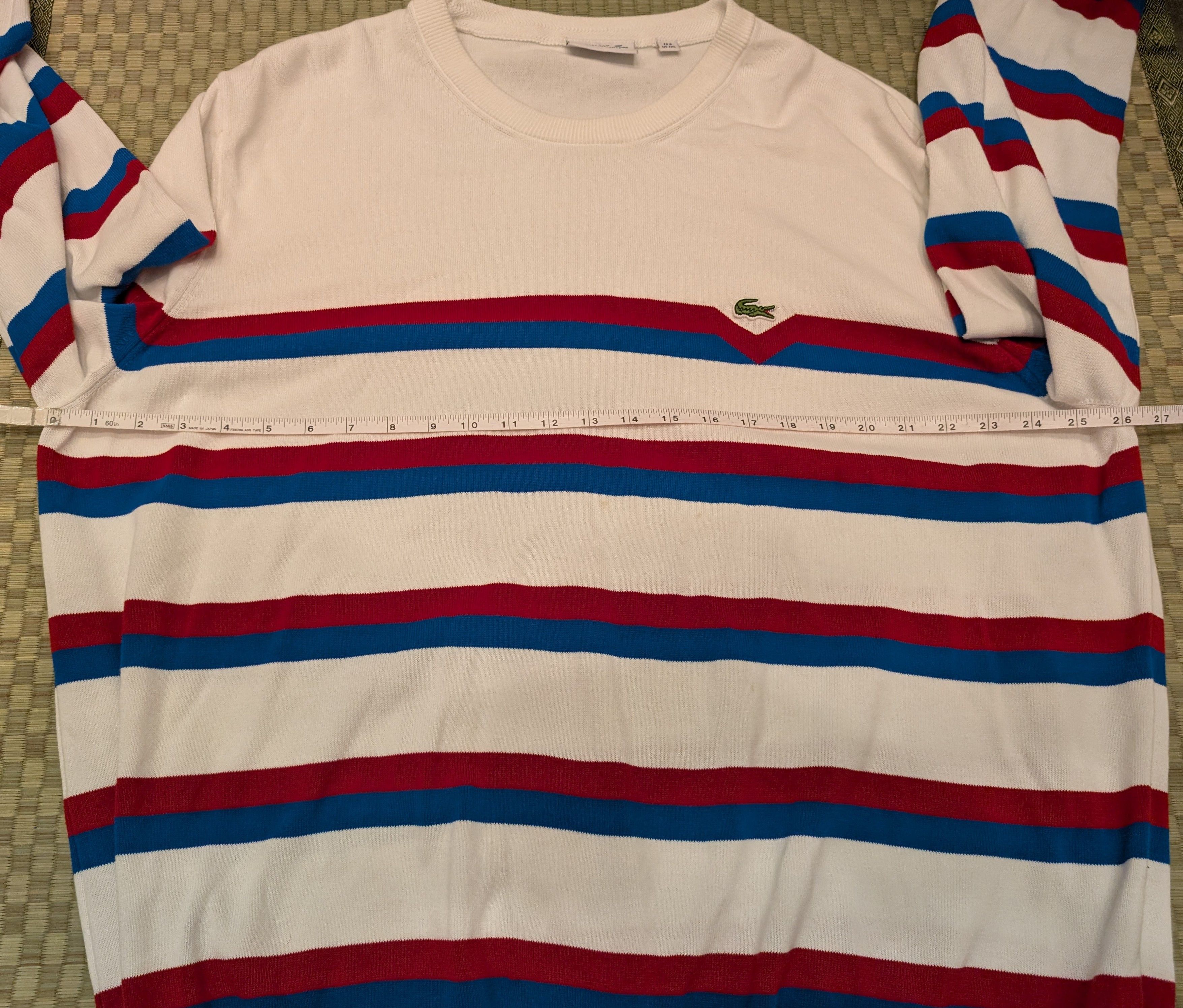 Lacoste Lacoste Knit Striped Sweater Men's Size 3XL *small flaw Size US XXL / EU 58 / 5 - 5 Thumbnail