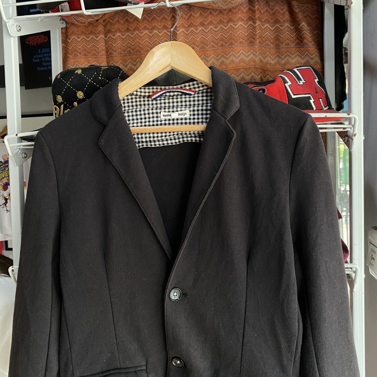 semanticdesign Semantic Design Blazer Black Size 40S - 3 Thumbnail