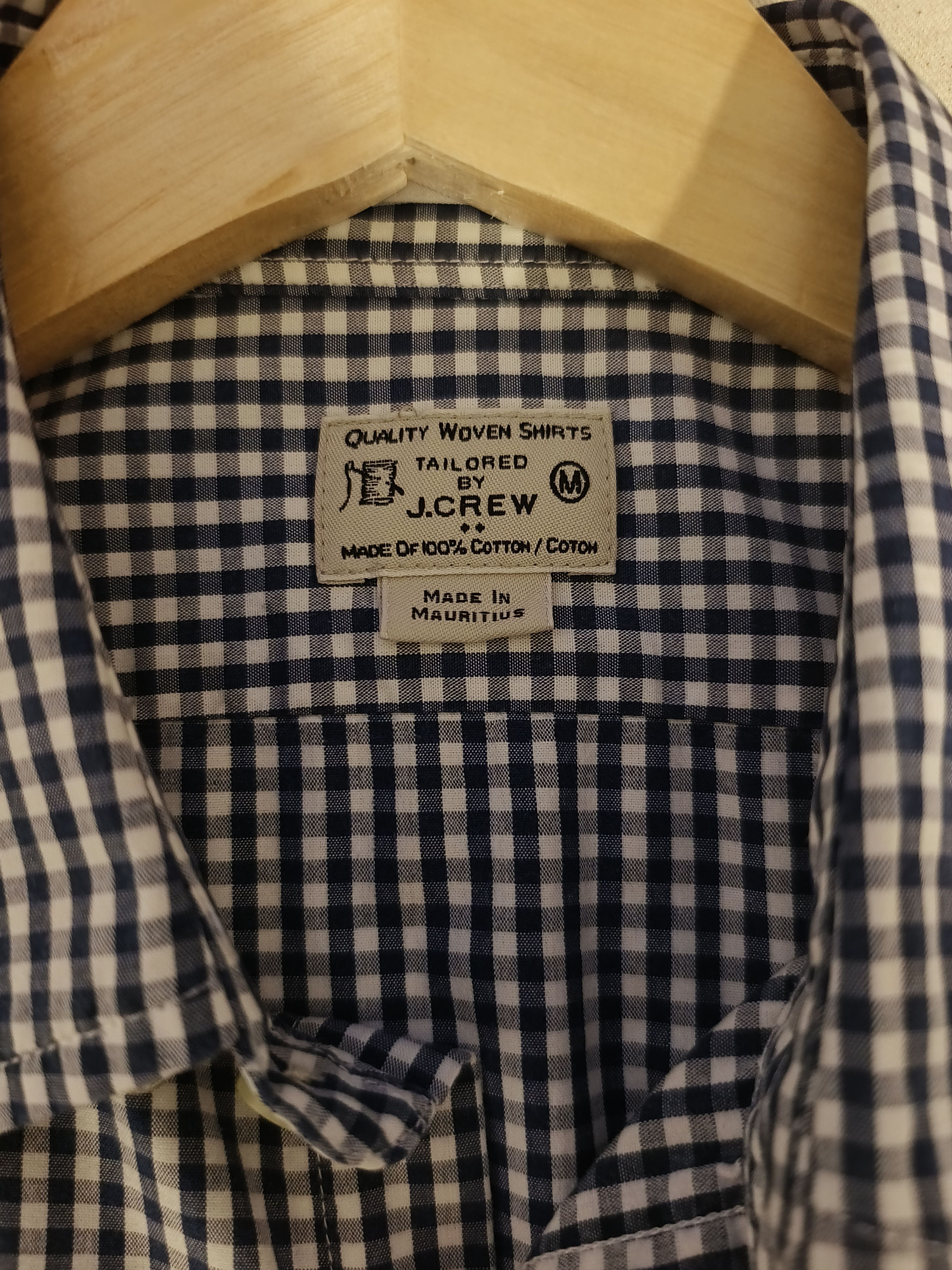 J.Crew J.Crew Tailored Fit Gingham Shirt (Circa 2014) – Slim Fit, M Size US M / EU 48-50 / 2 - 6 Thumbnail